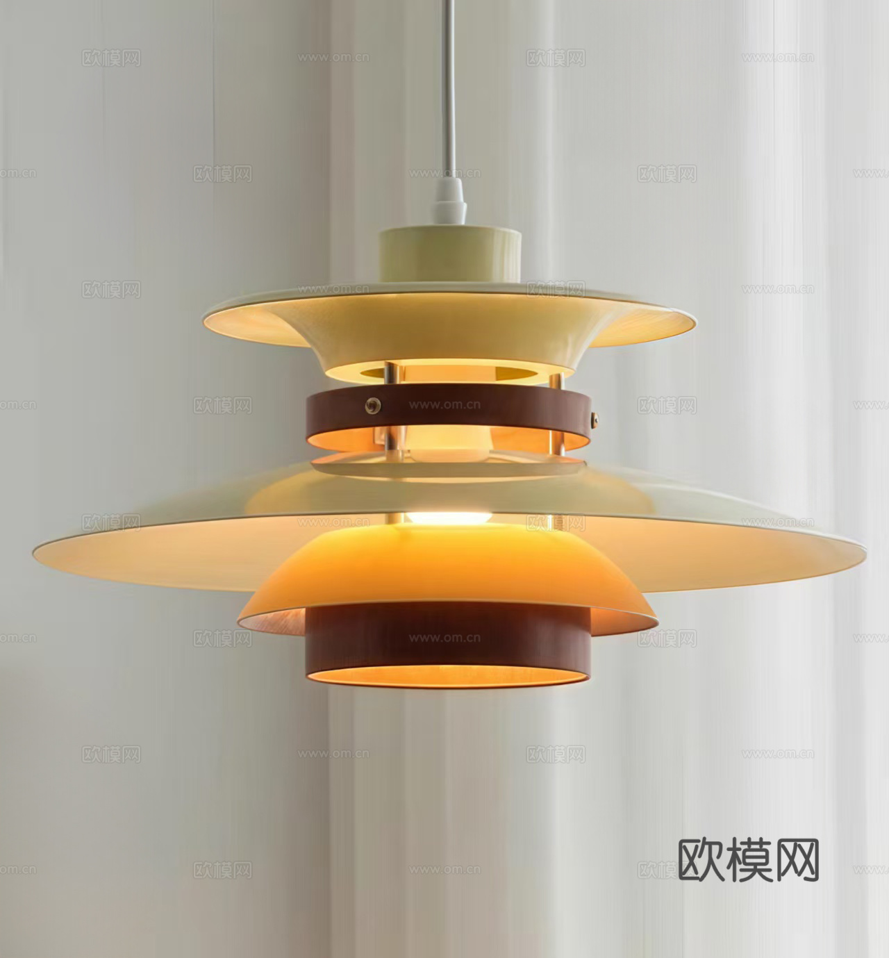 中古餐厅吊灯 装饰灯3d模型下载