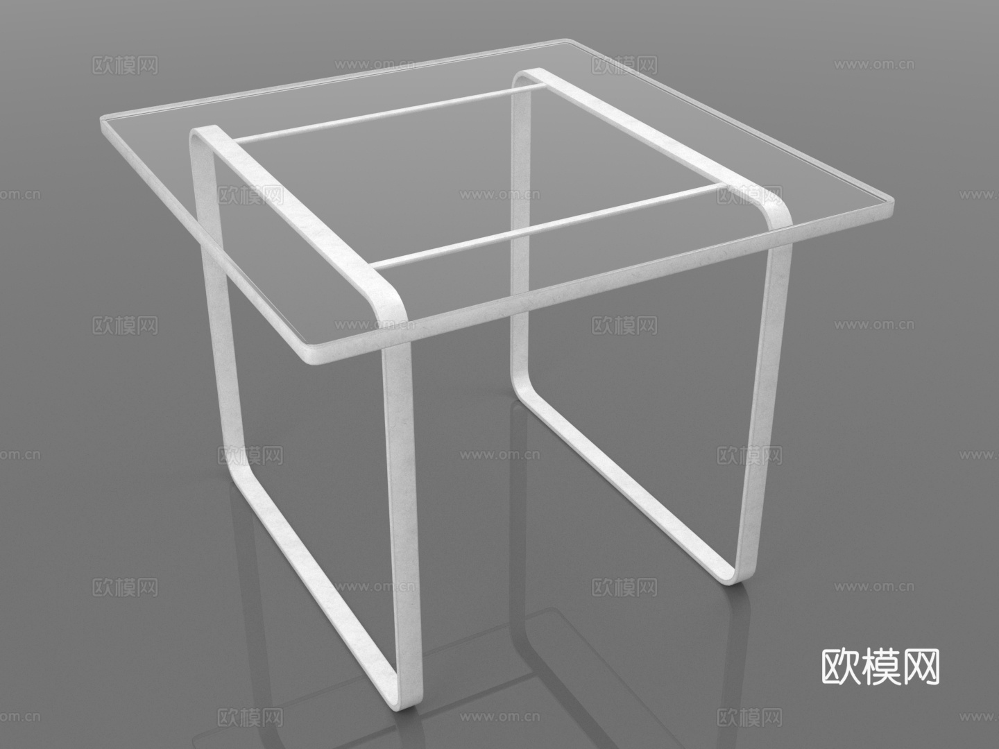 边桌 简约桌 金属桌 小方桌 现代桌3d模型