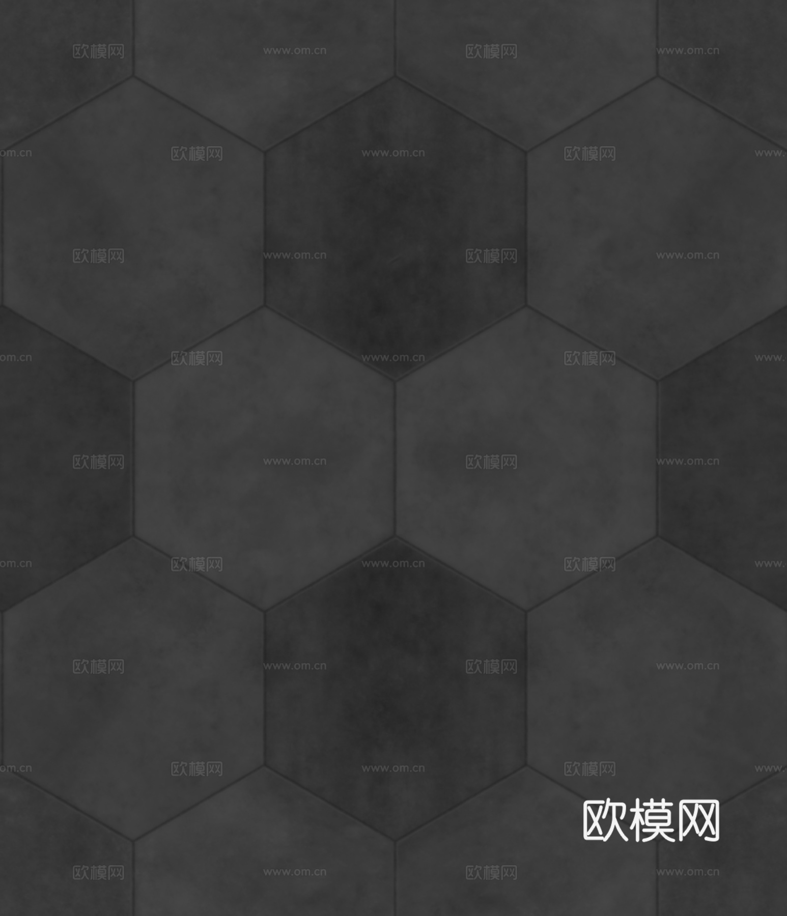 无缝六角复古仿古砖地砖户外砖 PBR材质贴图 2k
