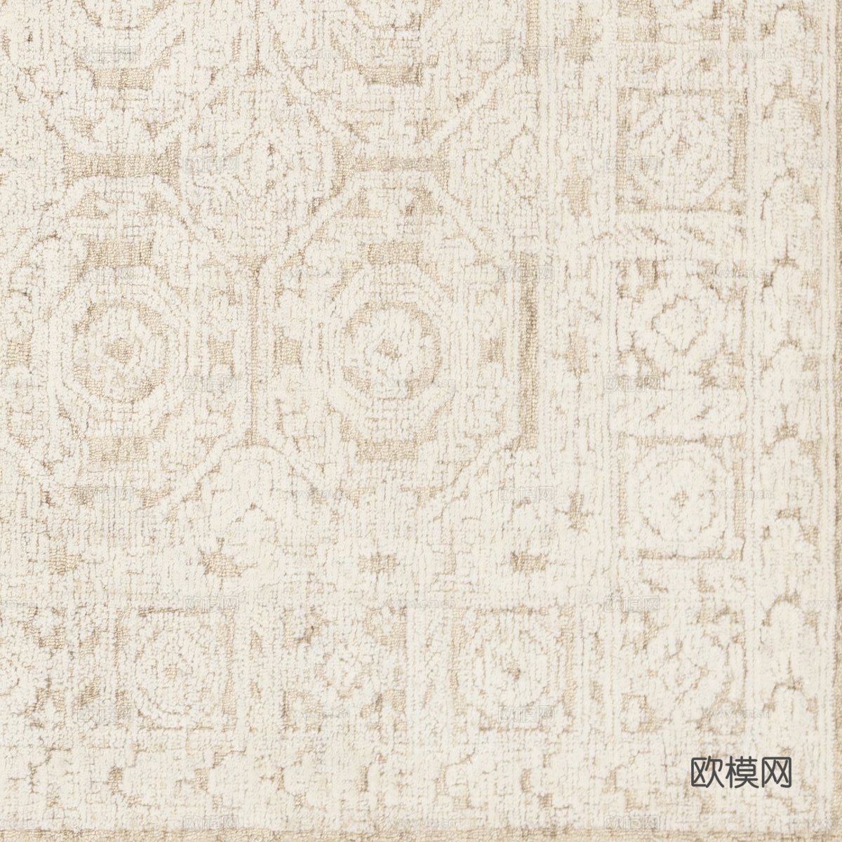 浅色羊羔地毯