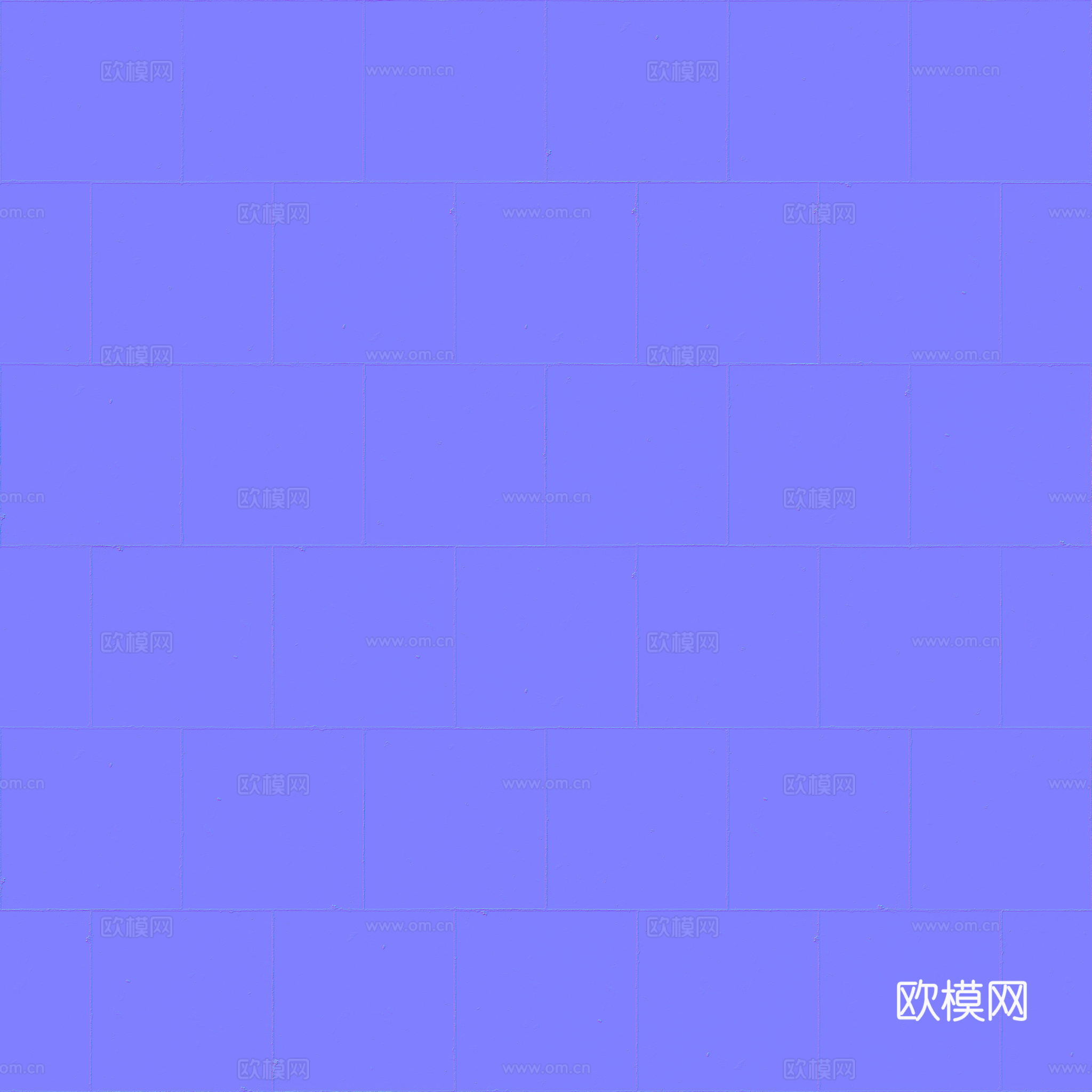 无缝黄色水磨石瓷砖地砖 PBR材质贴图 2k