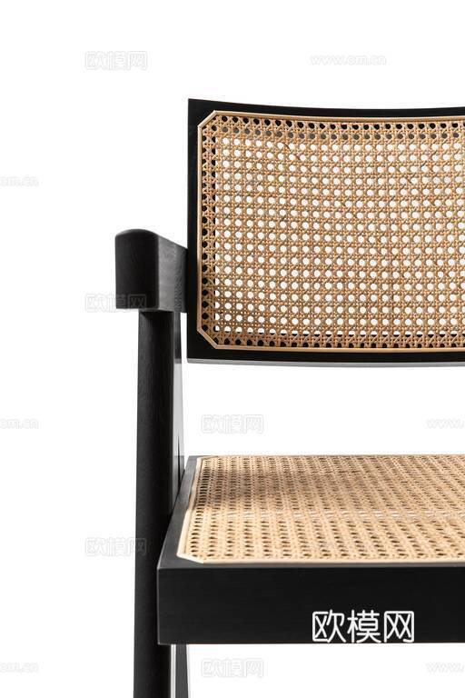 Cassina 中古风餐椅3d模型下载（渲染图3）