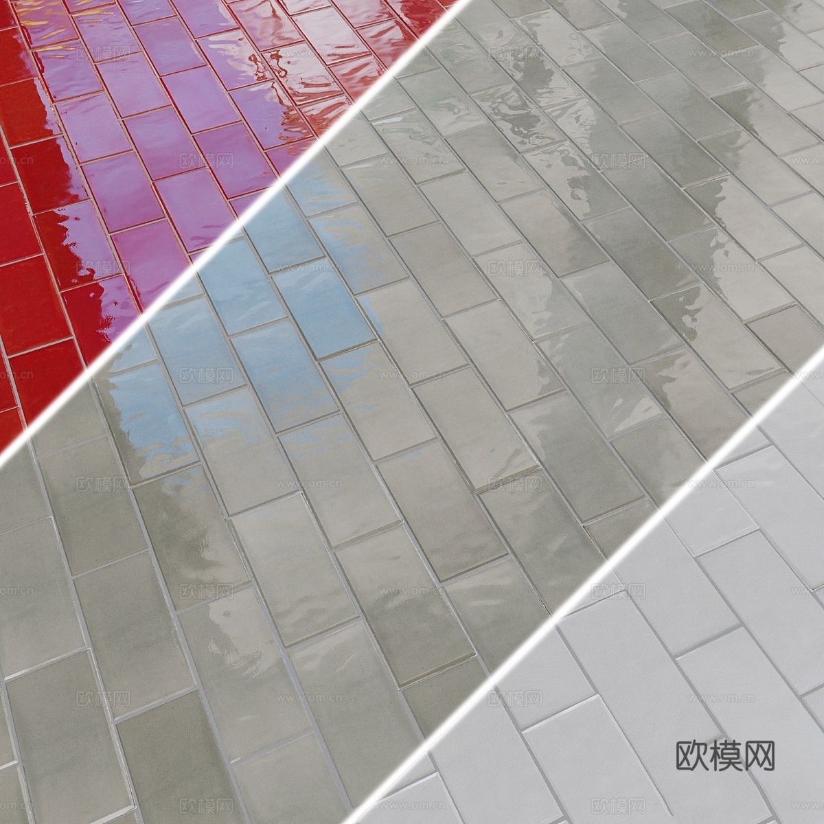 瓷砖 EQUIPE MASIA 7.5x15 cm3d模型