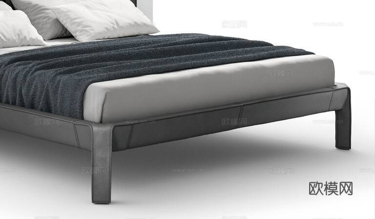 Cassina 双人床3d模型下载（渲染图2）