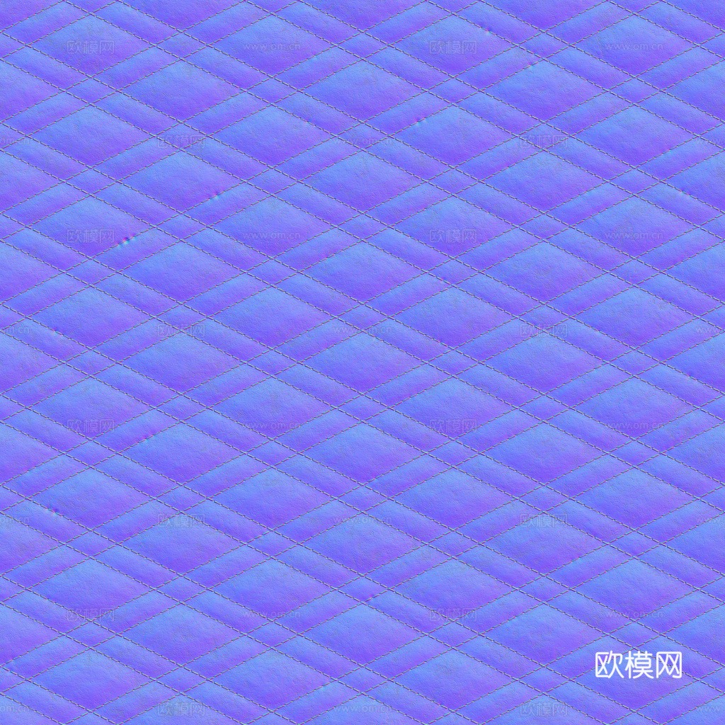 无缝红色软包皮革PBR贴图 1k