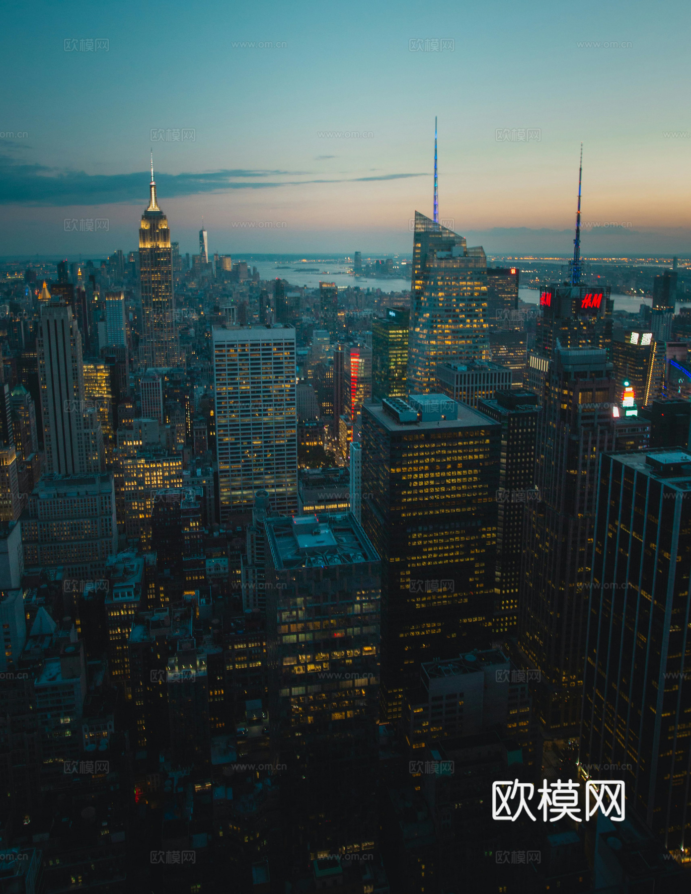 夜晚城市外景