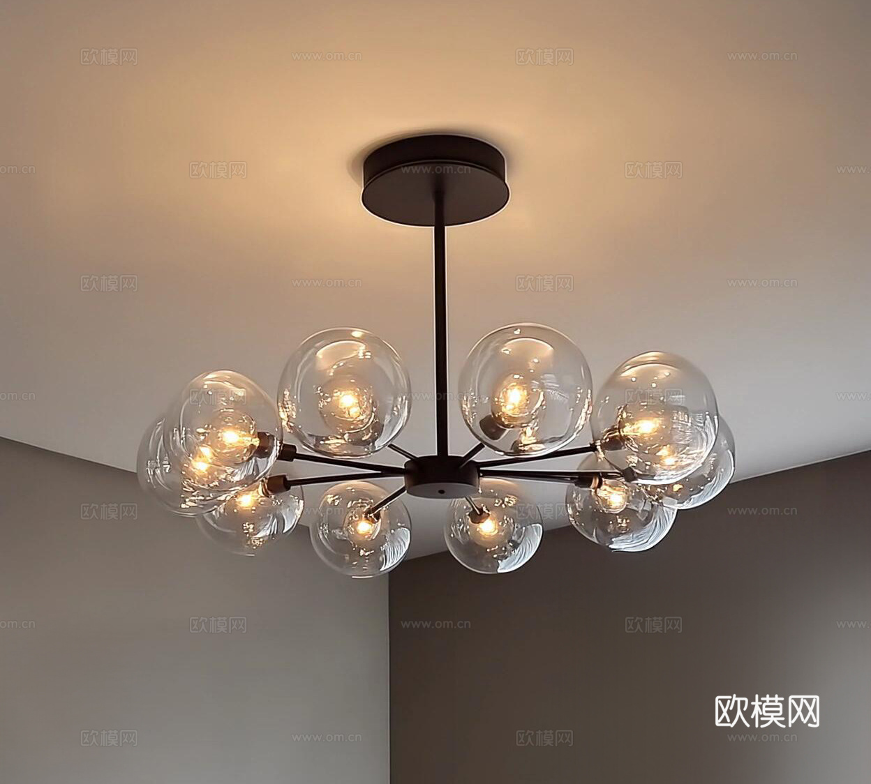 现代吊灯 装饰灯su模型