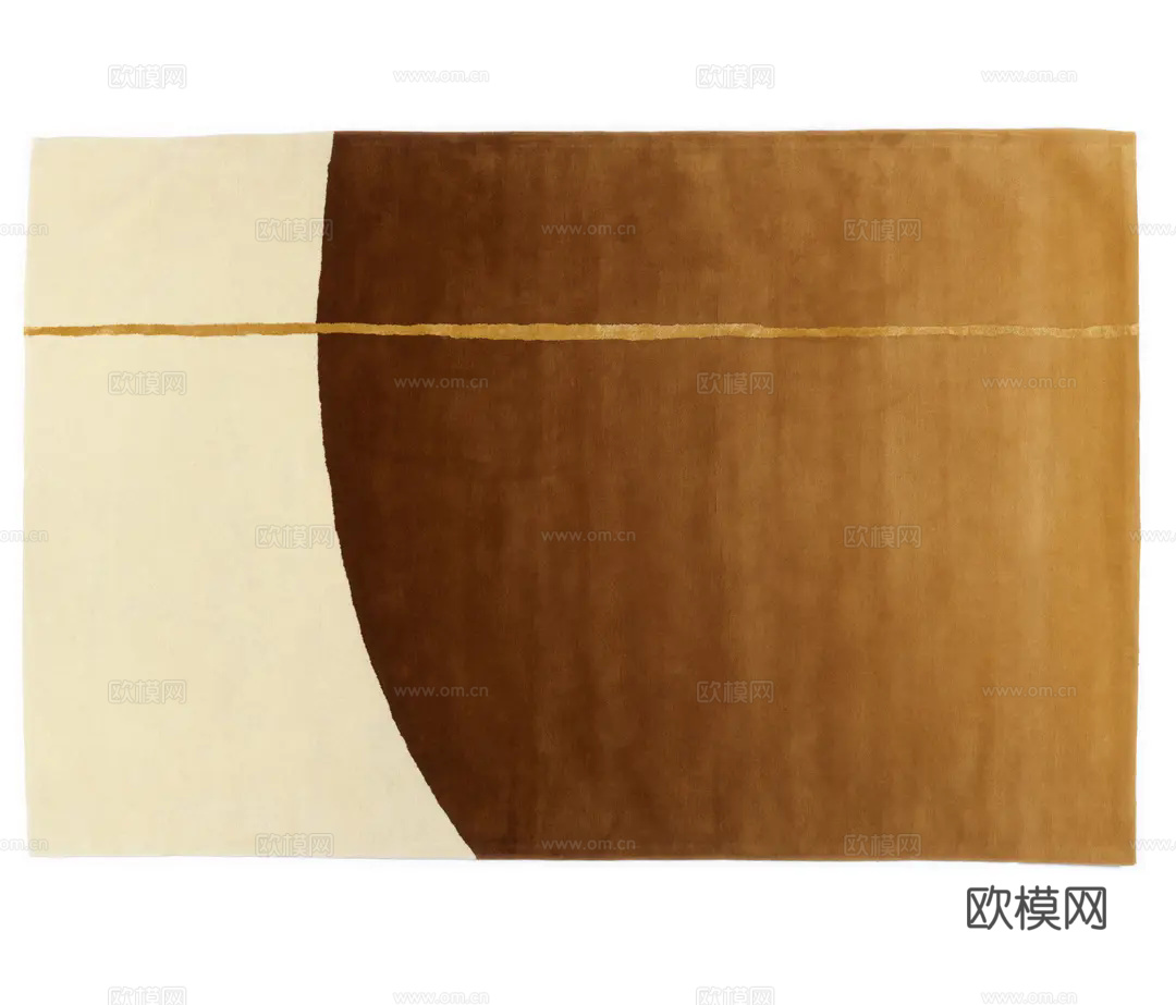 棕色几何地毯