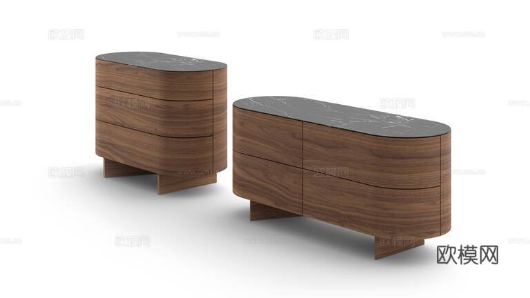 Cassina 边柜 斗柜3d模型下载（渲染图4）