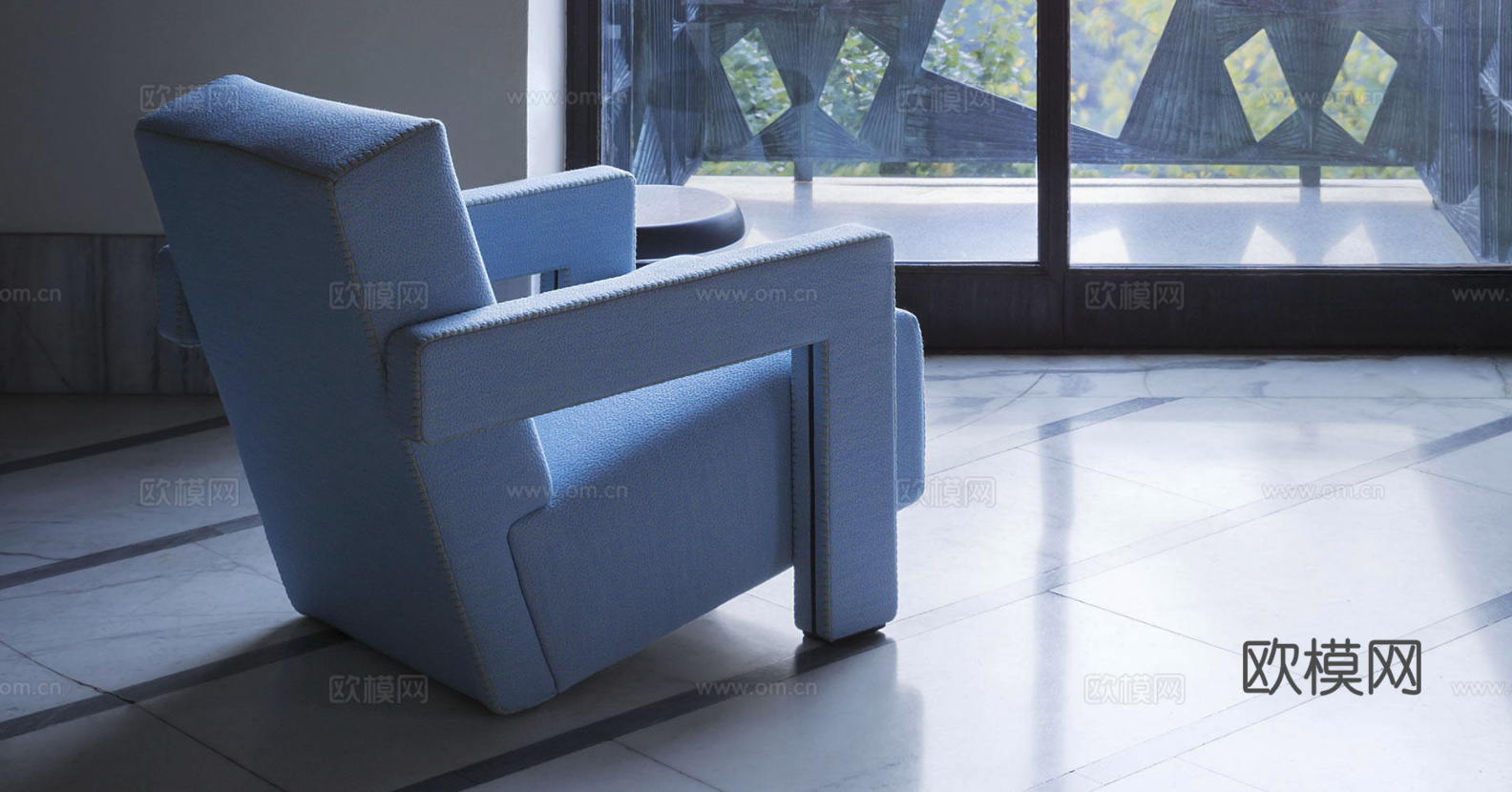 Cassina 休闲椅3d模型下载（渲染图5）