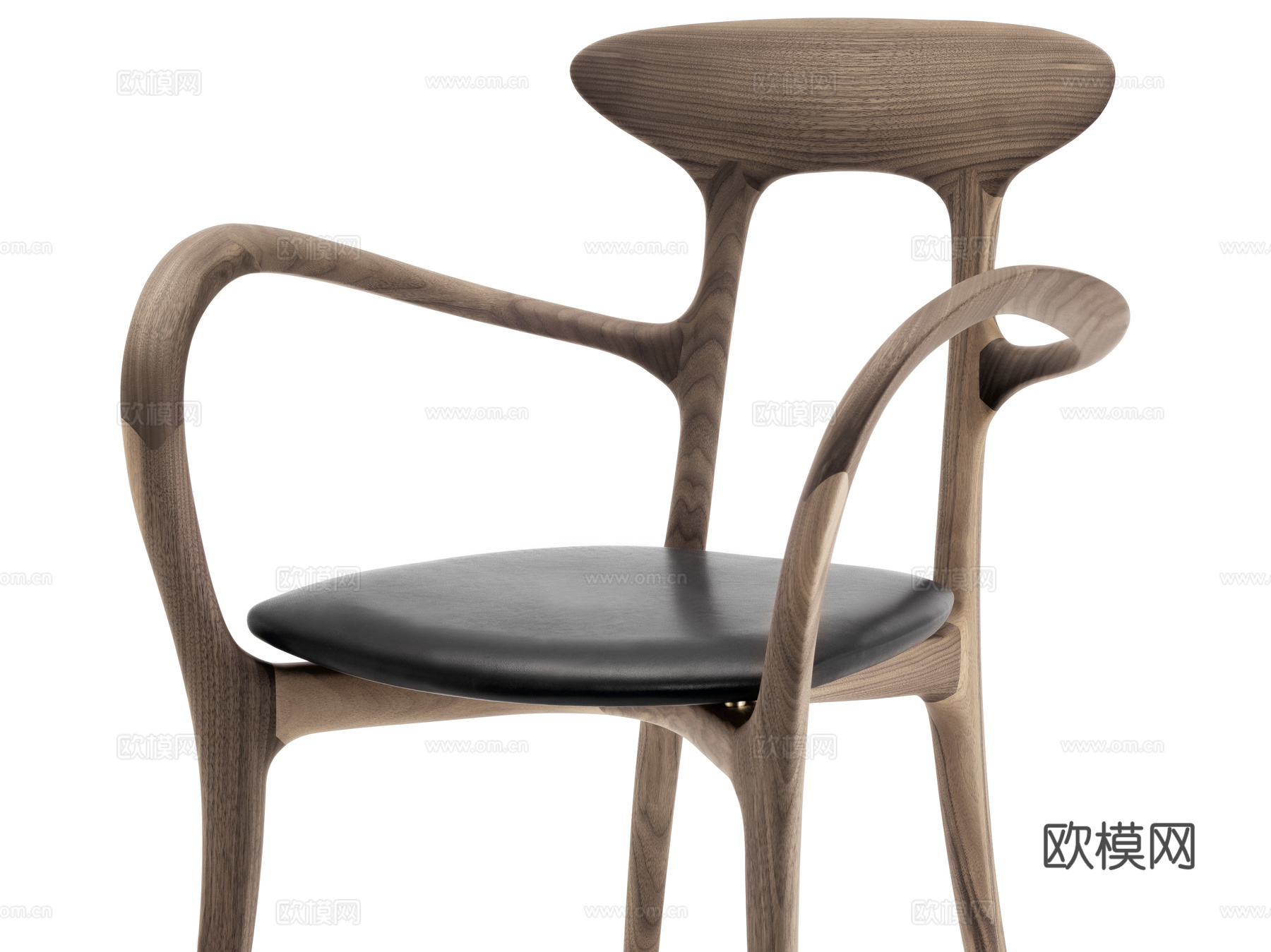 CECCOTTI COLLEZIONI 原木餐椅3d模型下载（渲染图2）