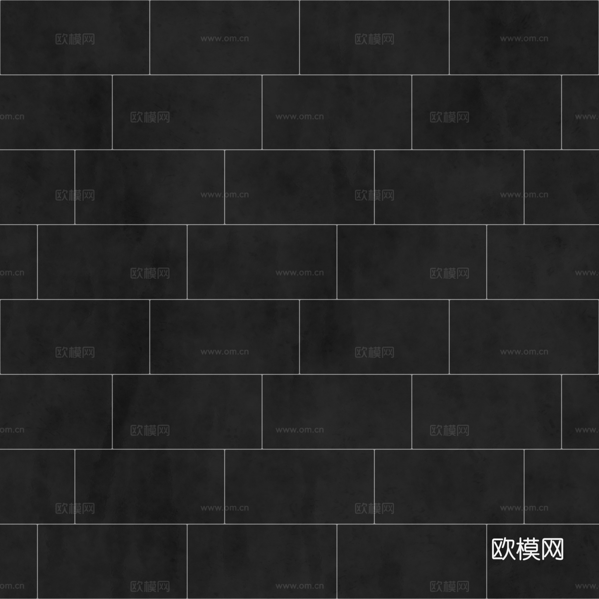 无缝浅灰瓷砖墙砖 PBR材质贴图 2k