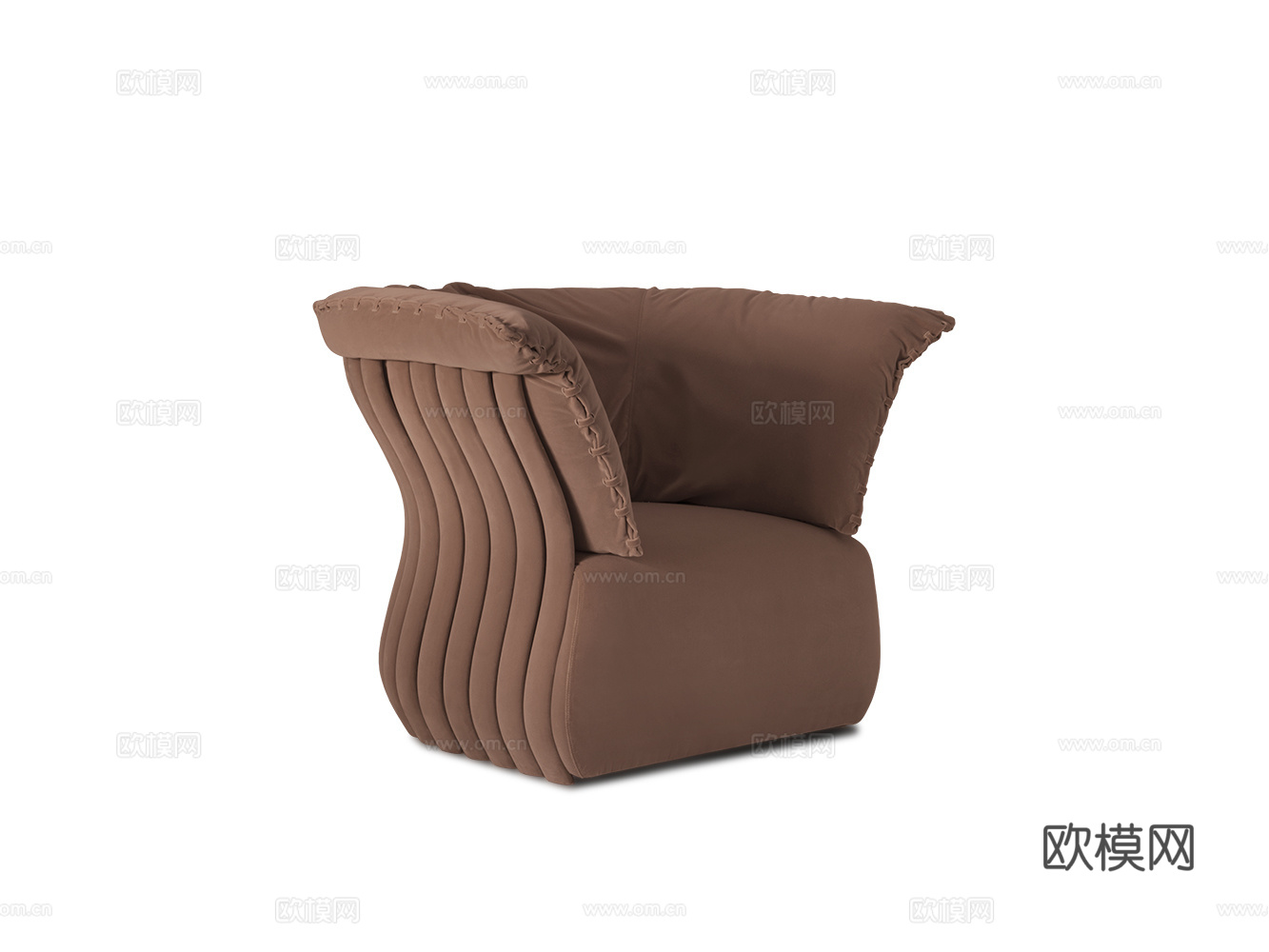 CORNELIO CAPPELLINI 意式单人沙发3d模型下载（渲染图1）