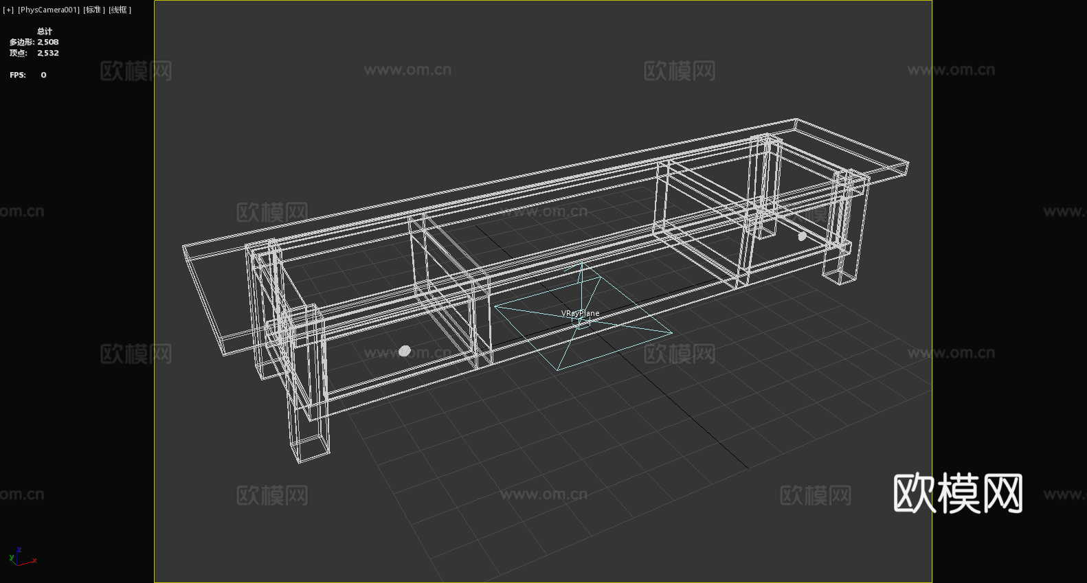 电视柜 实木柜 储物柜 长方形柜 简约风格3d模型