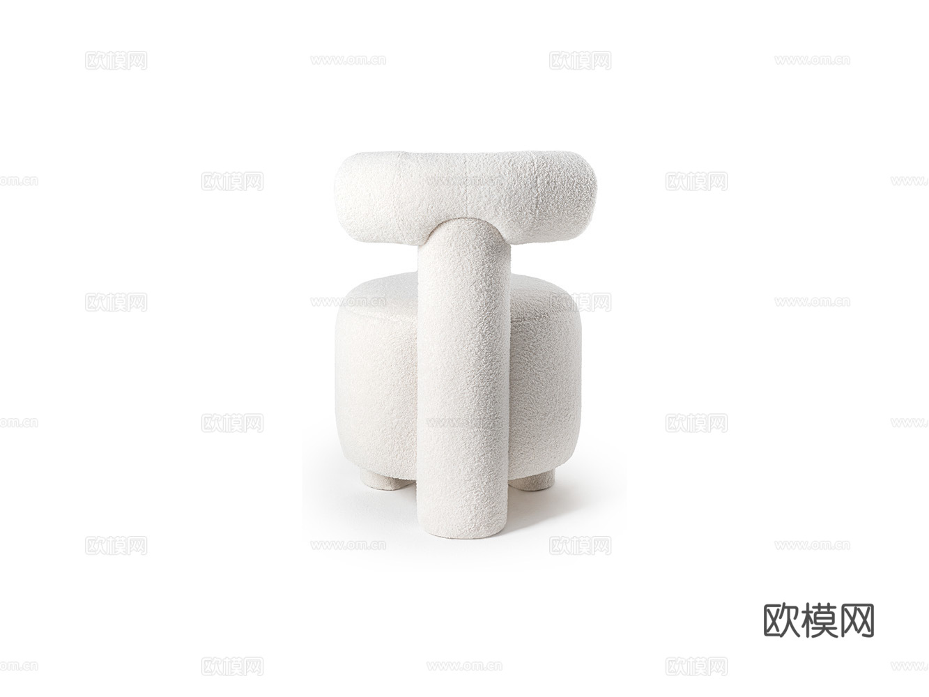 CORNELIO CAPPELLINI 意式妆凳3d模型下载（渲染图1）