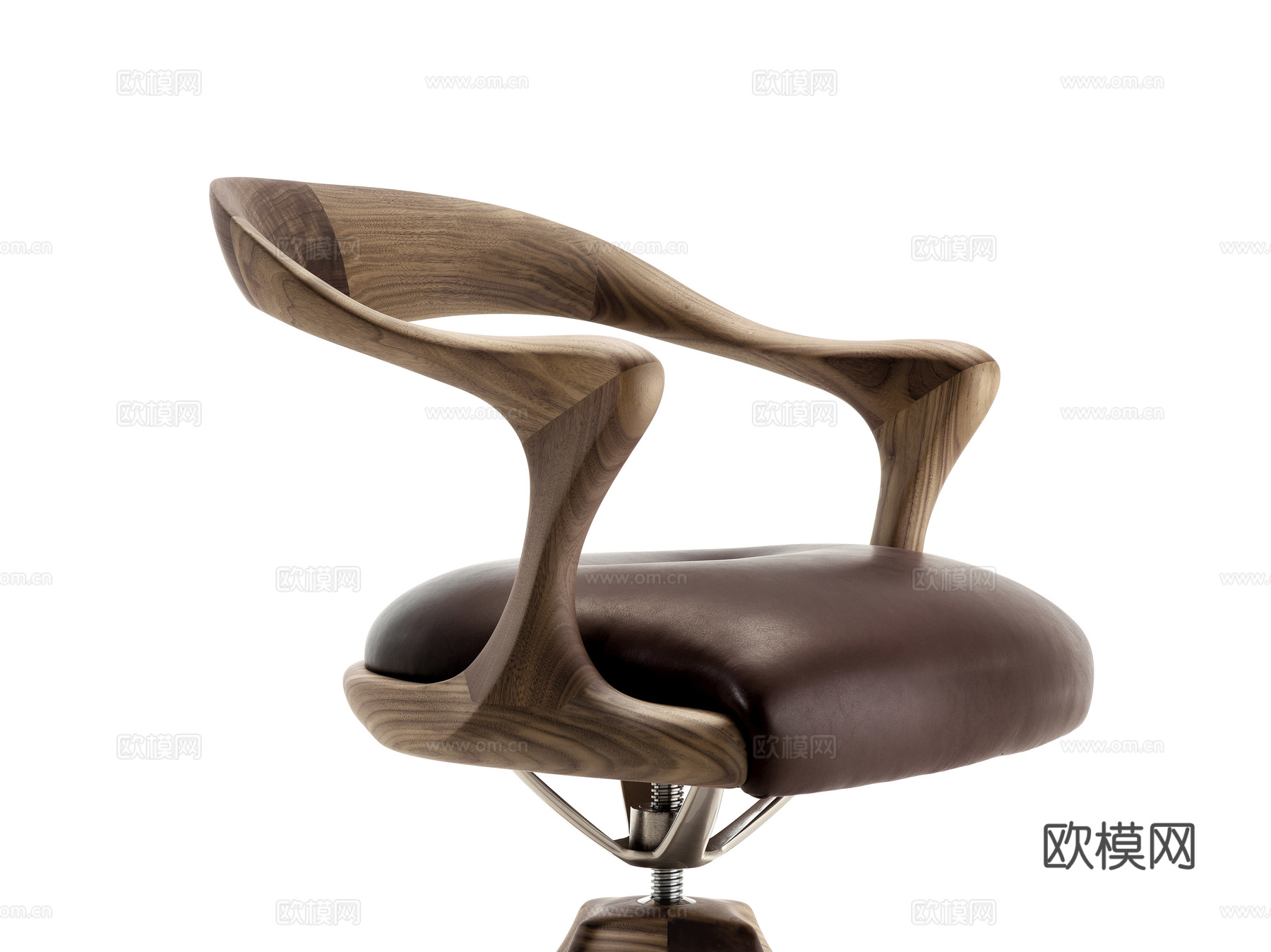 CECCOTTI COLLEZIONI 原木办公椅3d模型下载（渲染图4）