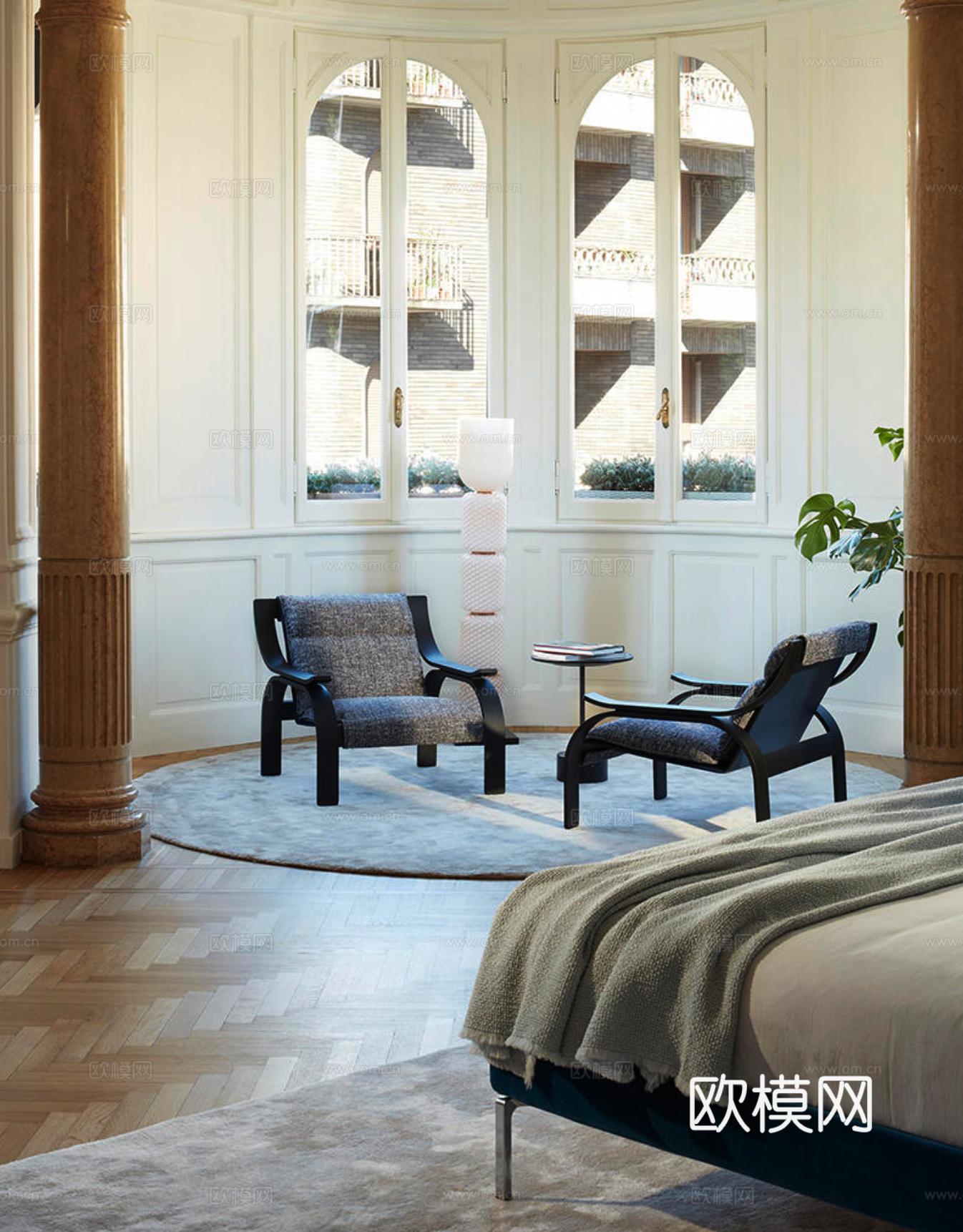 Cassina 休闲椅3d模型下载（渲染图2）