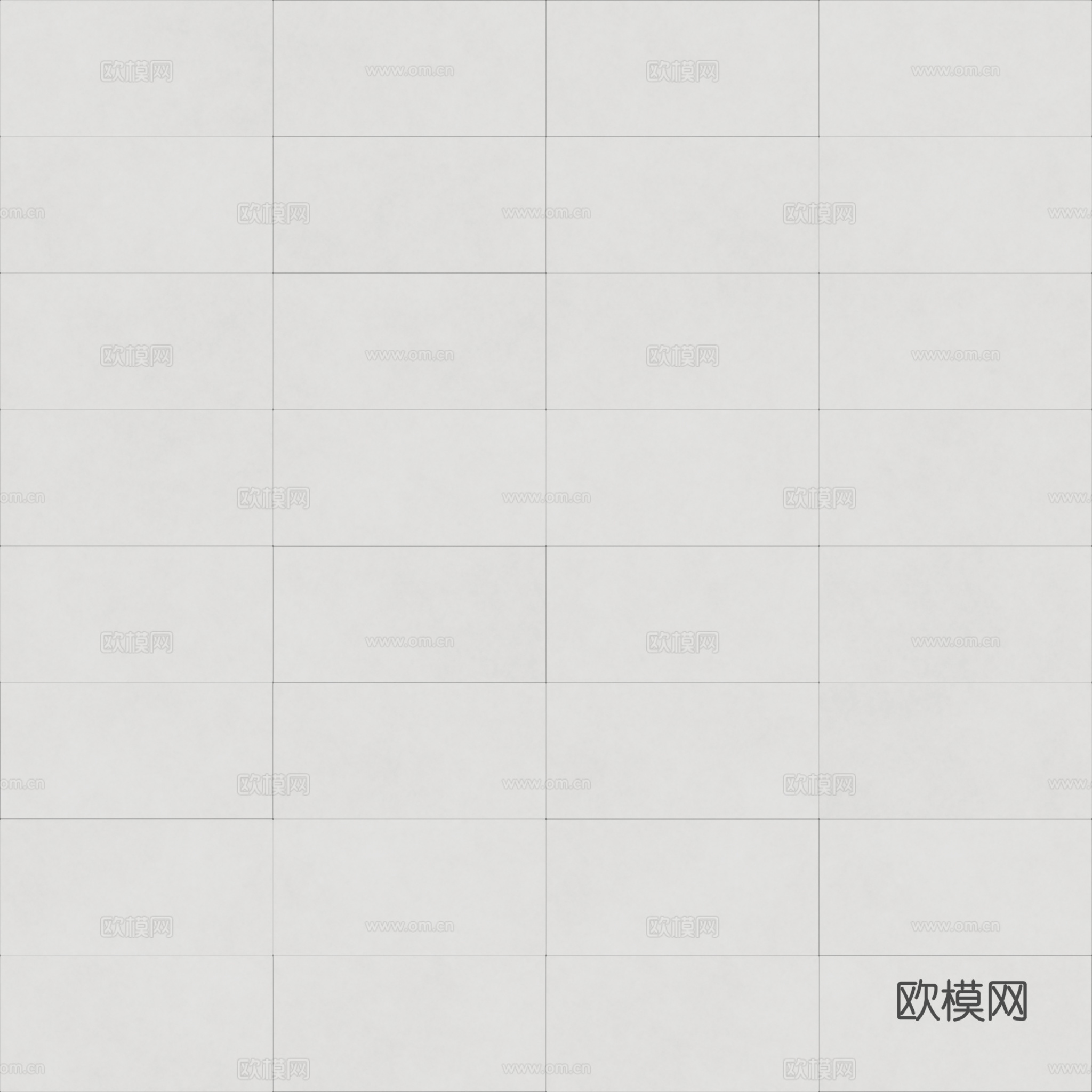 无缝浅灰瓷砖墙砖 PBR材质贴图 2k