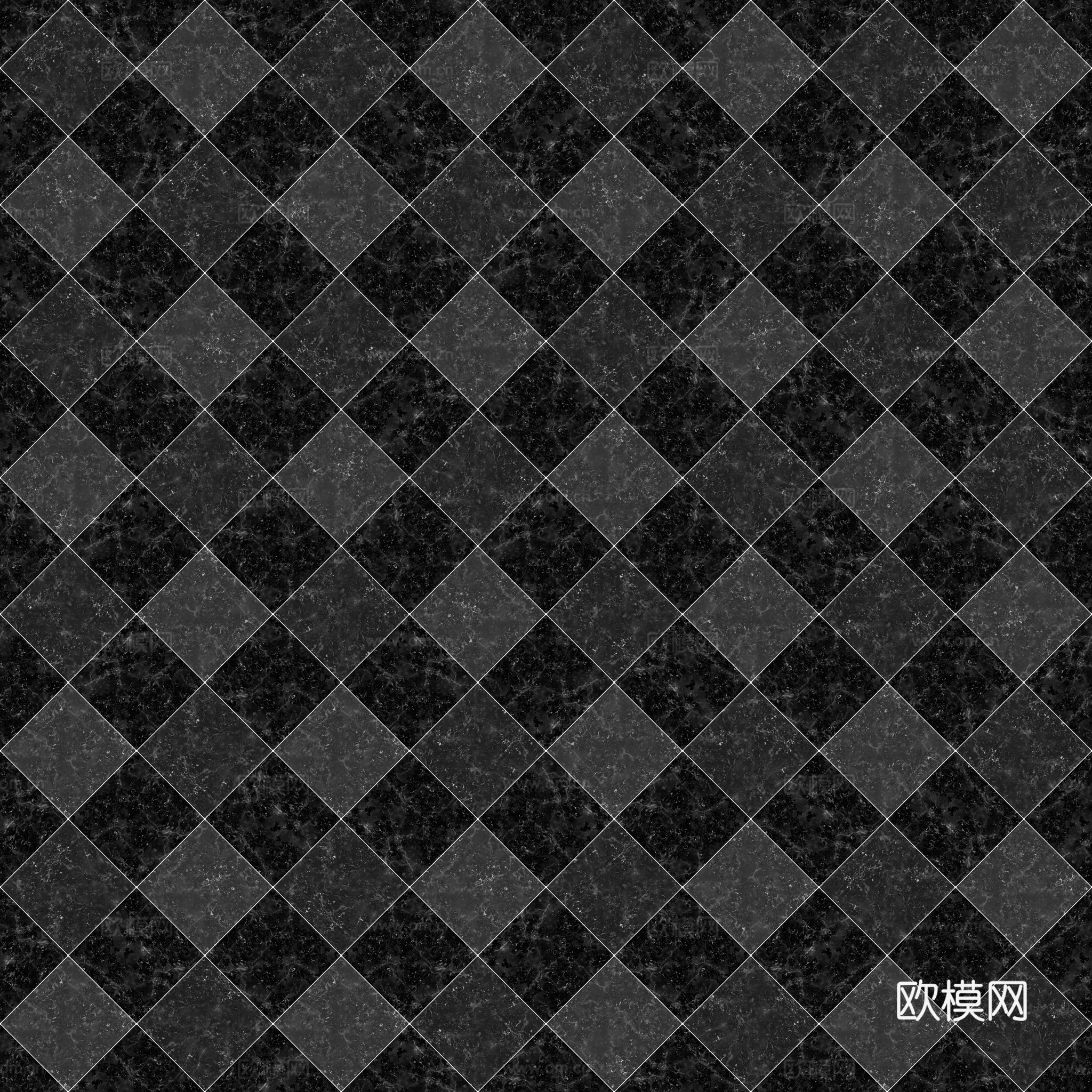 欧式 简欧 法式 无缝拼色拼花瓷砖地砖 PBR材质贴图 2k