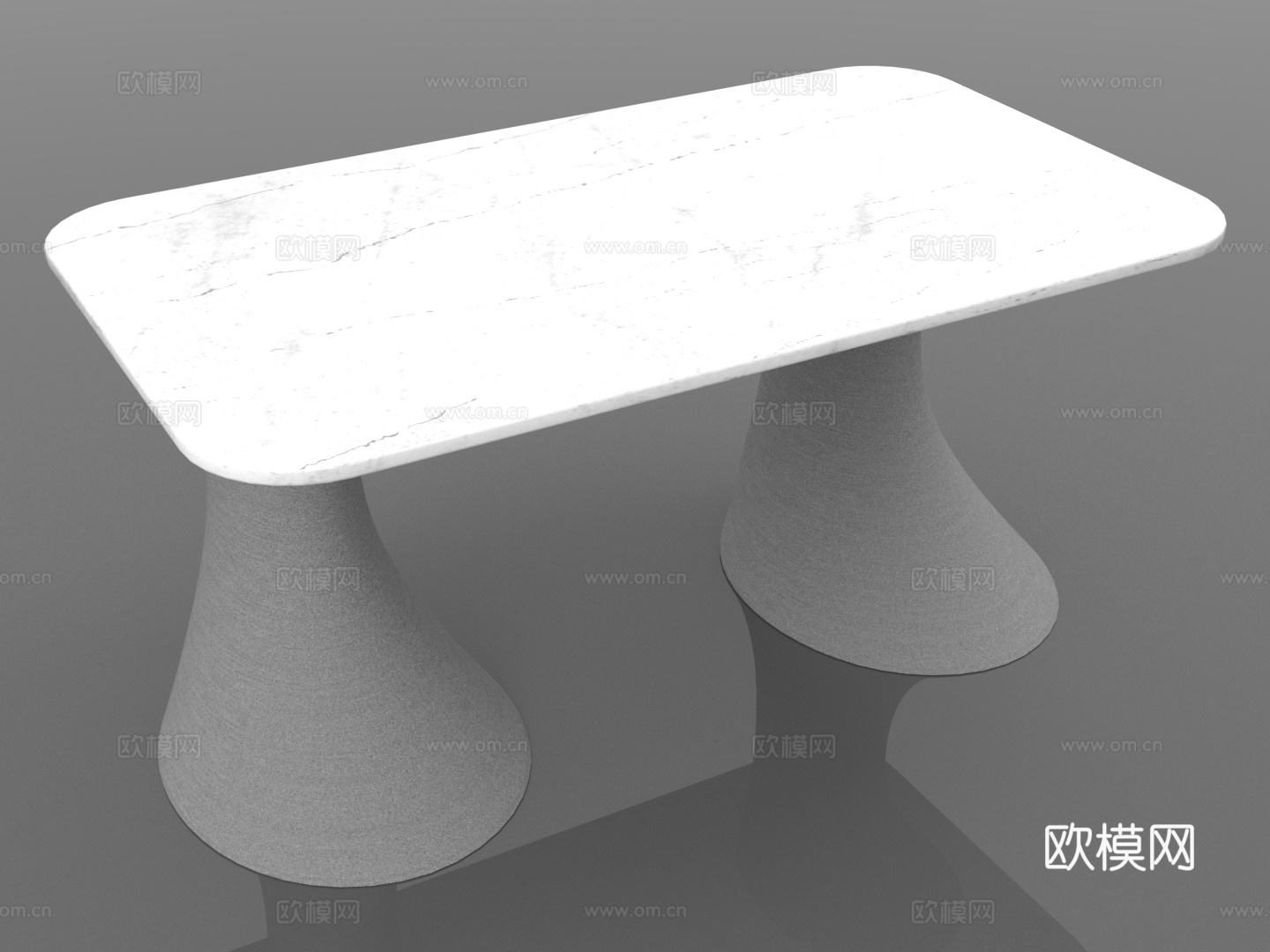 茶几 小桌子 简约桌 现代风格桌 双锥形腿桌3d模型