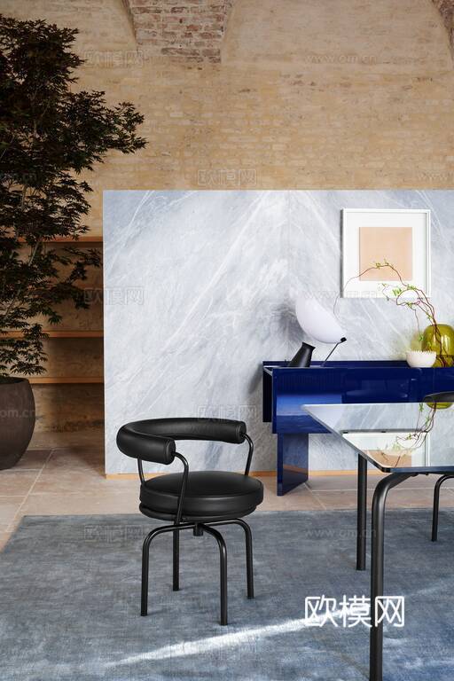 Cassina 中古风餐椅3d模型下载（渲染图5）