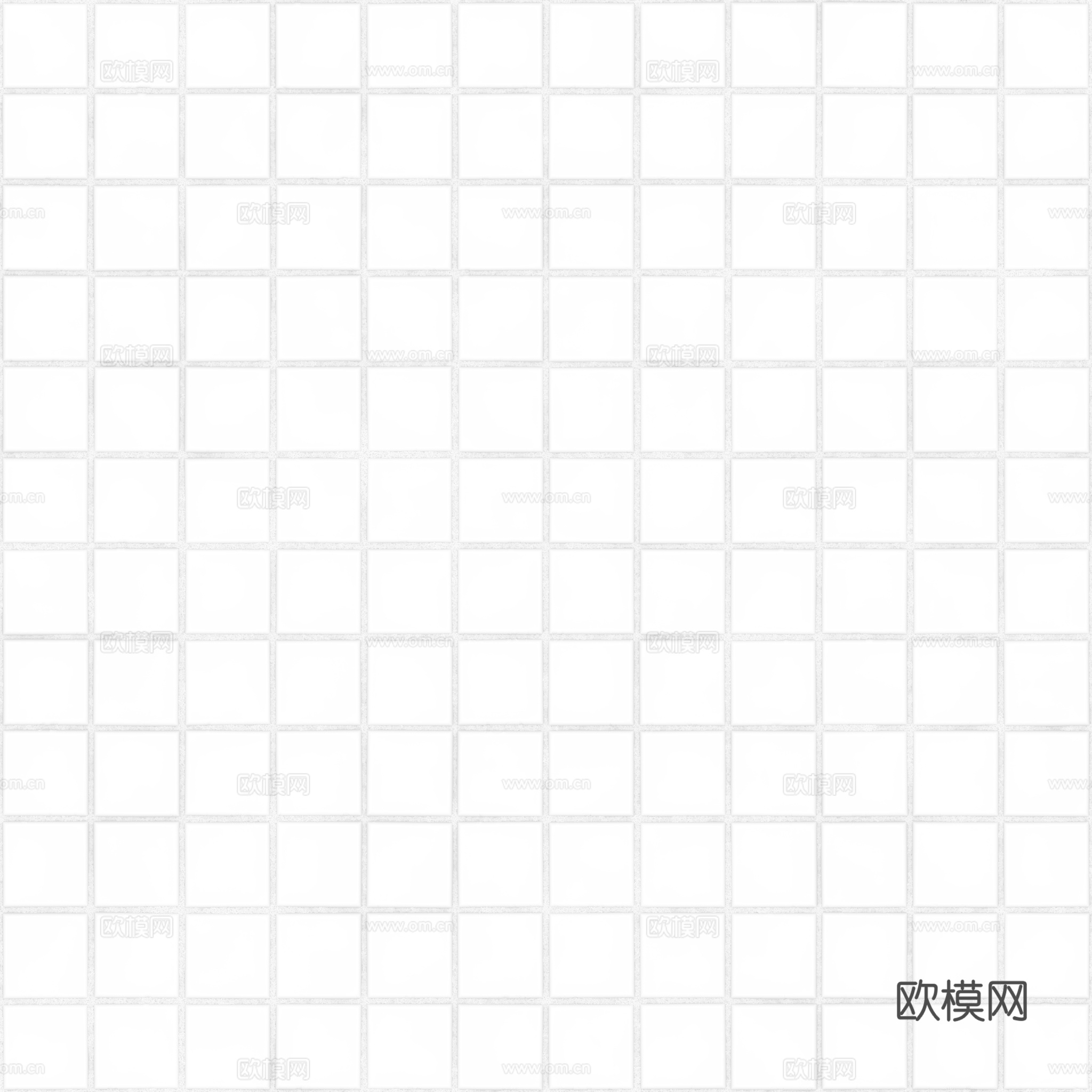 无缝天蓝色马赛克瓷砖墙砖 PBR材质贴图 2k