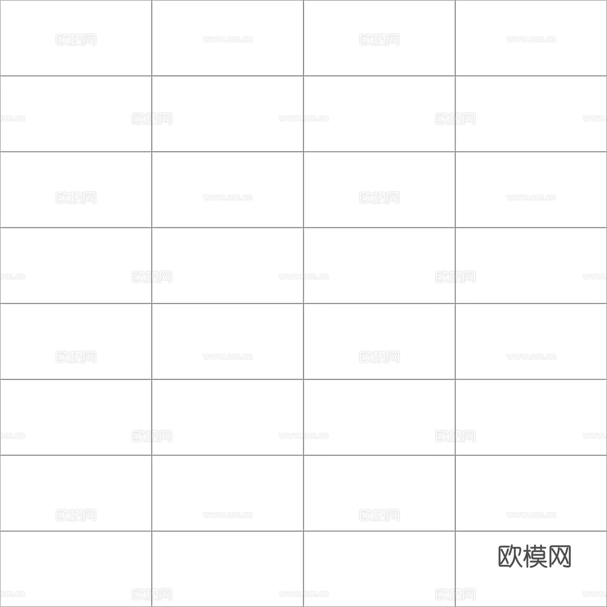 无缝浅灰瓷砖墙砖 PBR材质贴图 2k