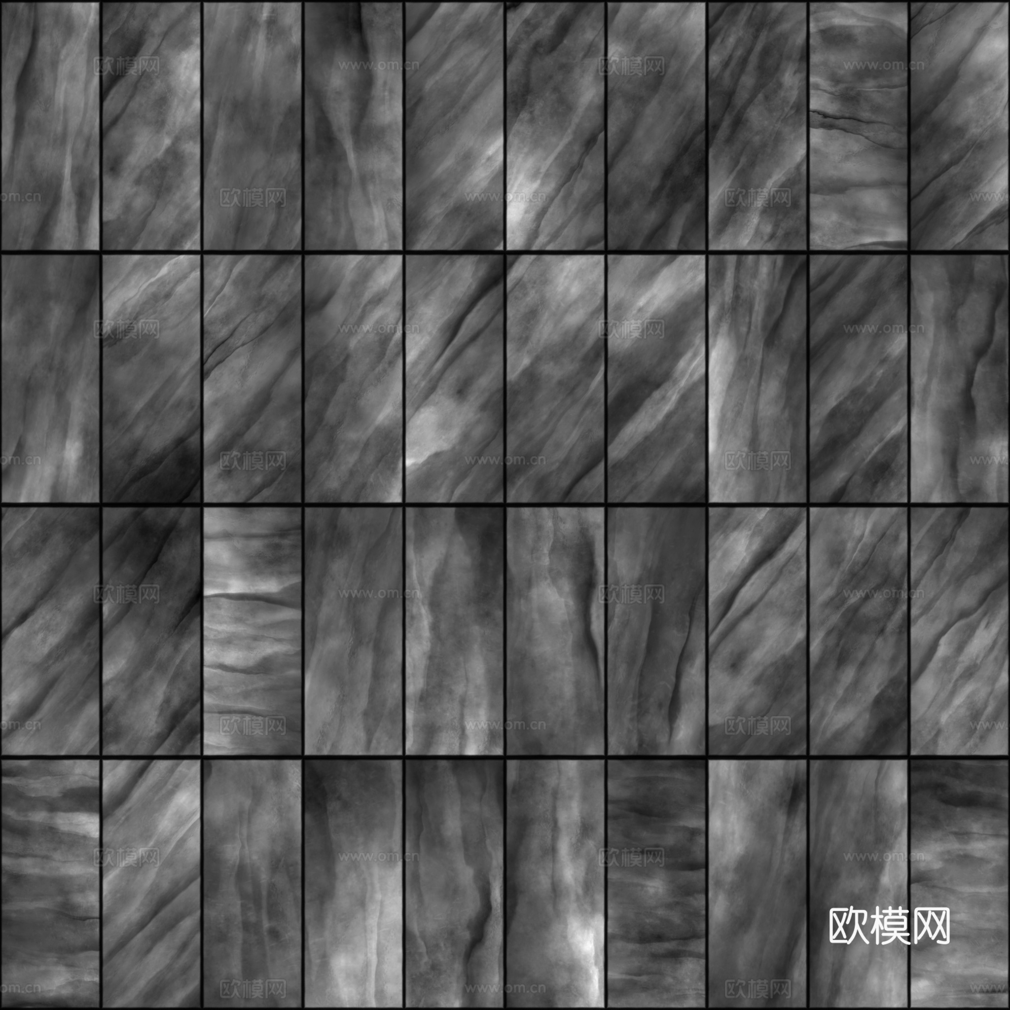 无缝仿古砖地砖墙砖户外砖 PBR材质贴图 2k