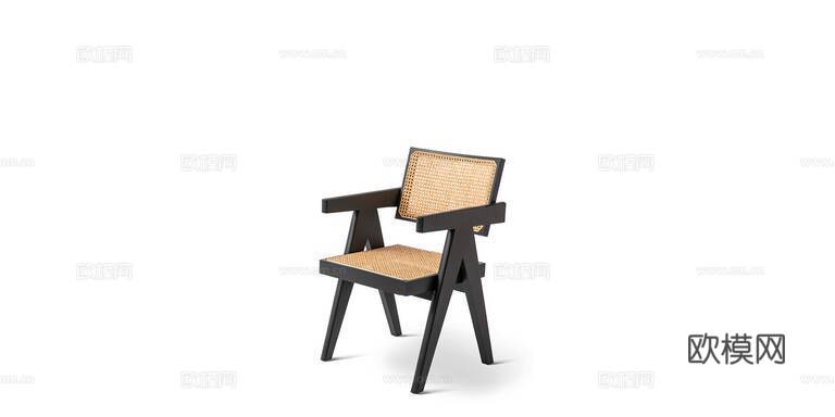 Cassina 中古风餐椅3d模型下载（渲染图4）