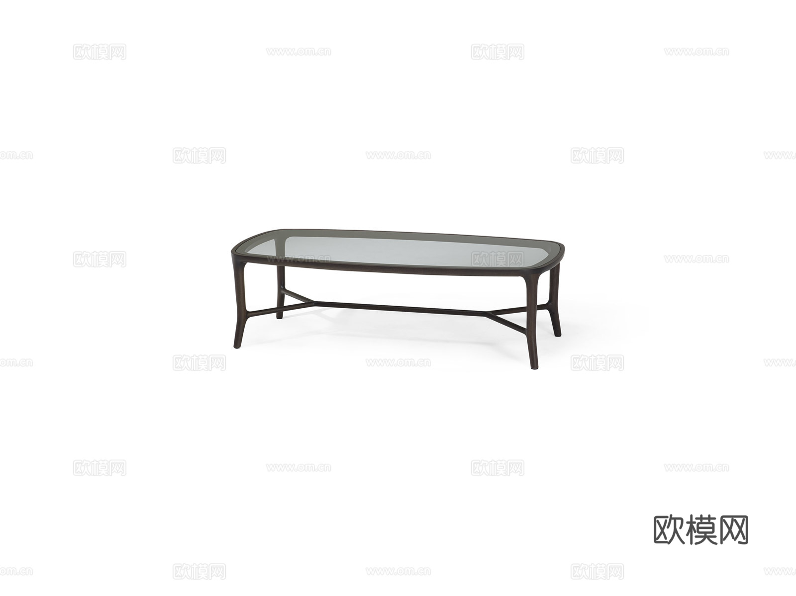 CECCOTTI COLLEZIONI 意式玻璃茶几3d模型下载（渲染图2）