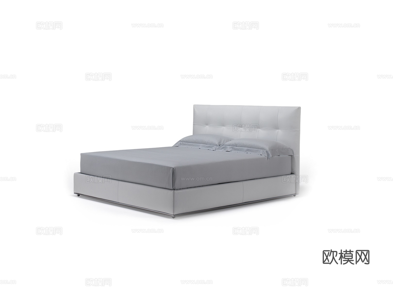 cierre 双人床3d模型下载