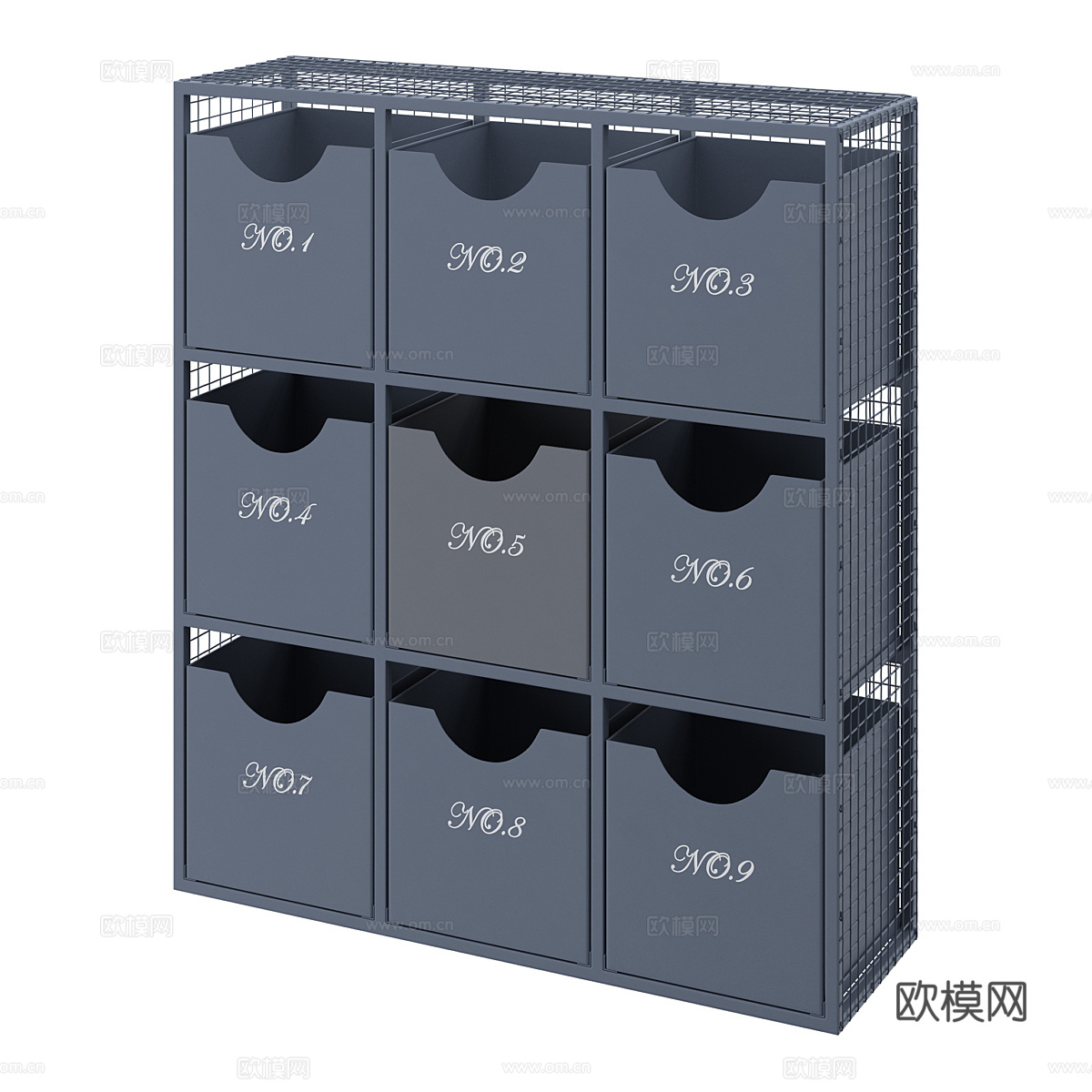 现代货架 储物架3d模型