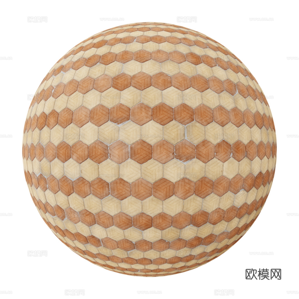 无缝拼色六角马赛克瓷砖墙砖户外砖 PBR材质贴图 2k