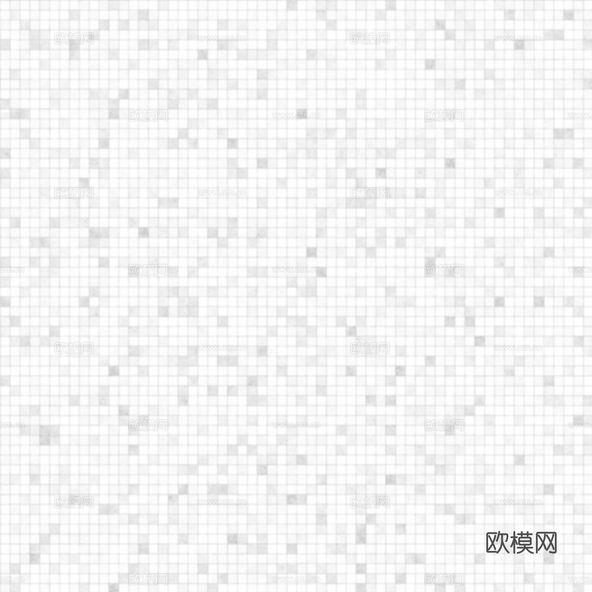 无缝蓝色马赛克瓷砖泳池砖 PBR材质贴图 2k