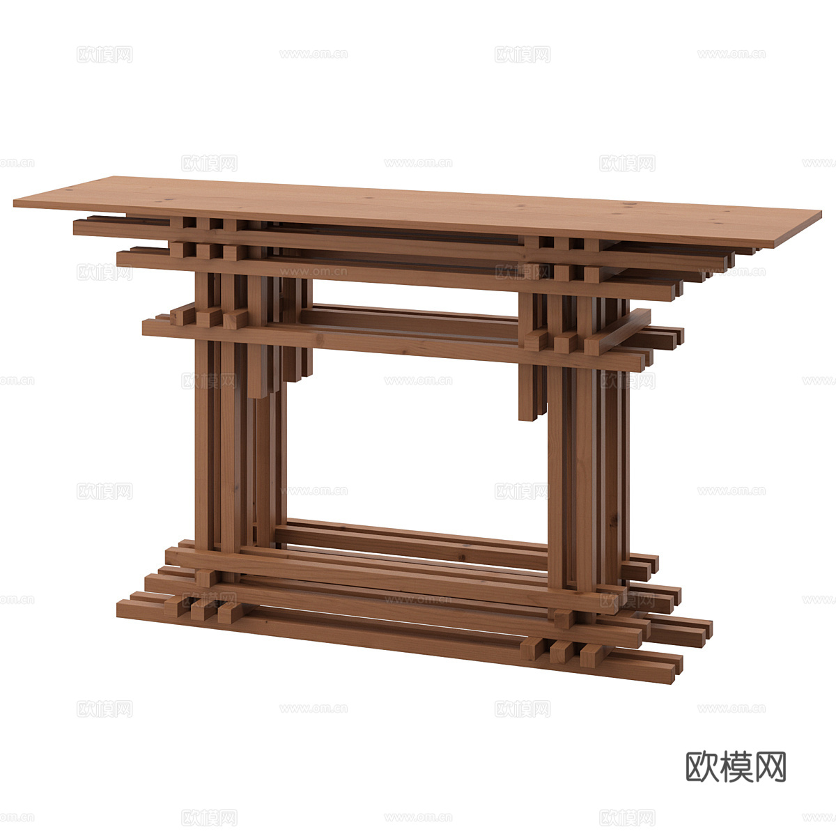 新中式端景台 玄关台3d模型