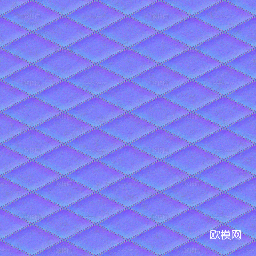 无缝红色软包皮革PBR贴图 1k