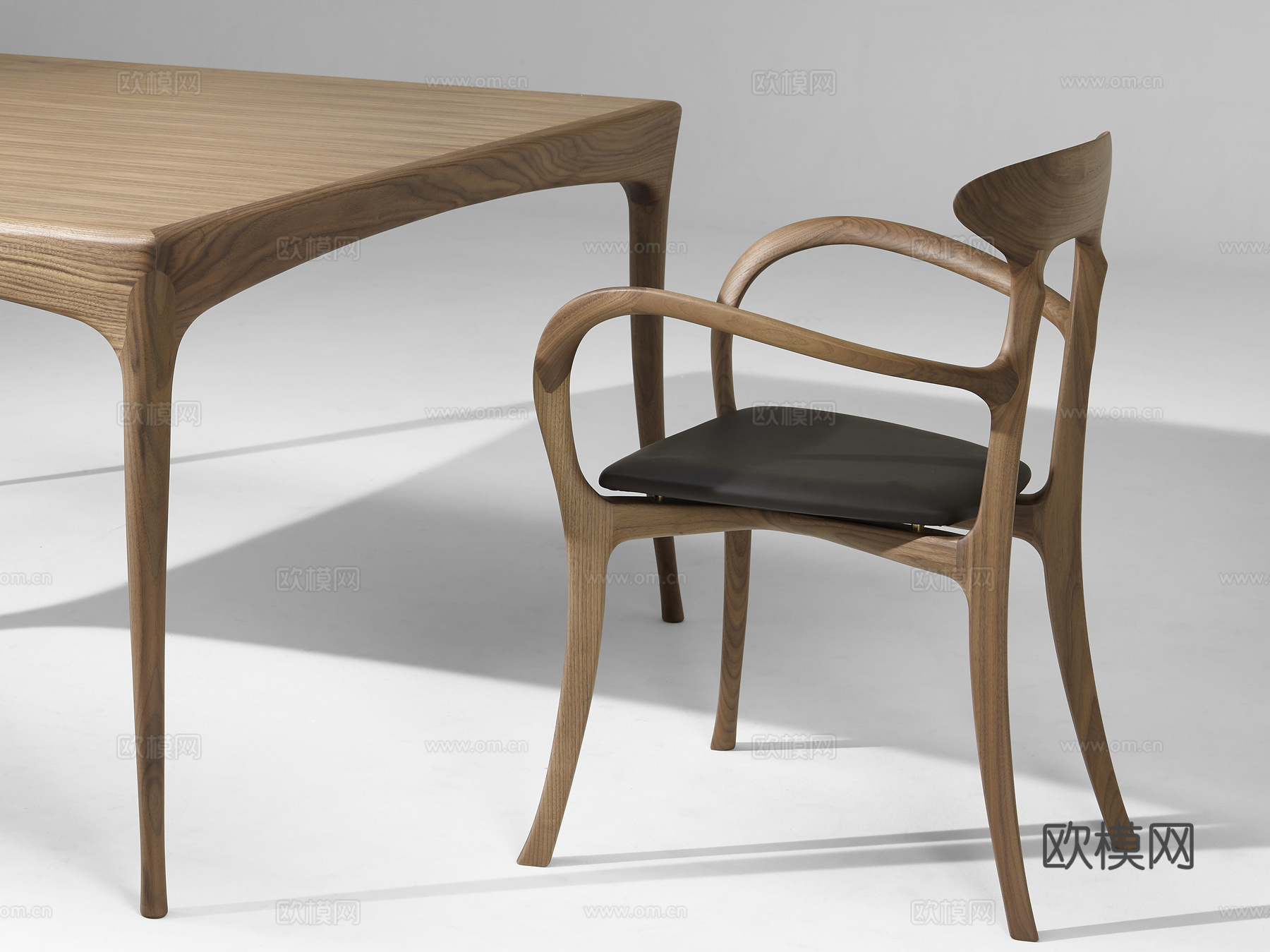 CECCOTTI COLLEZIONI 原木餐椅3d模型下载（渲染图3）