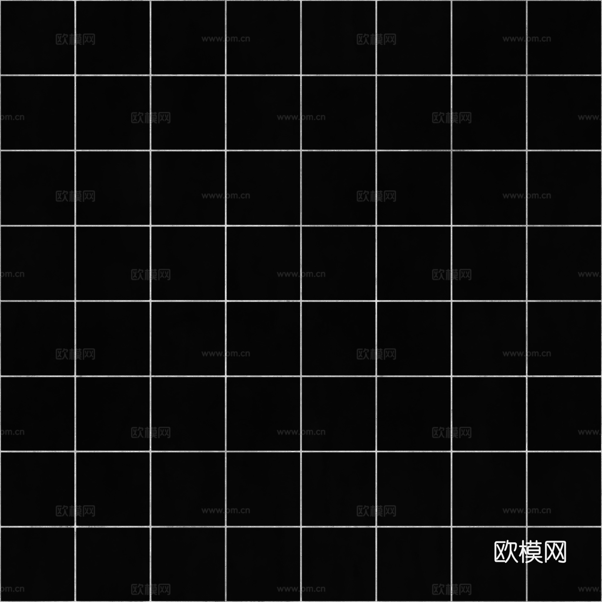 无缝小白砖方砖马赛克瓷砖 PBR材质贴图 2k