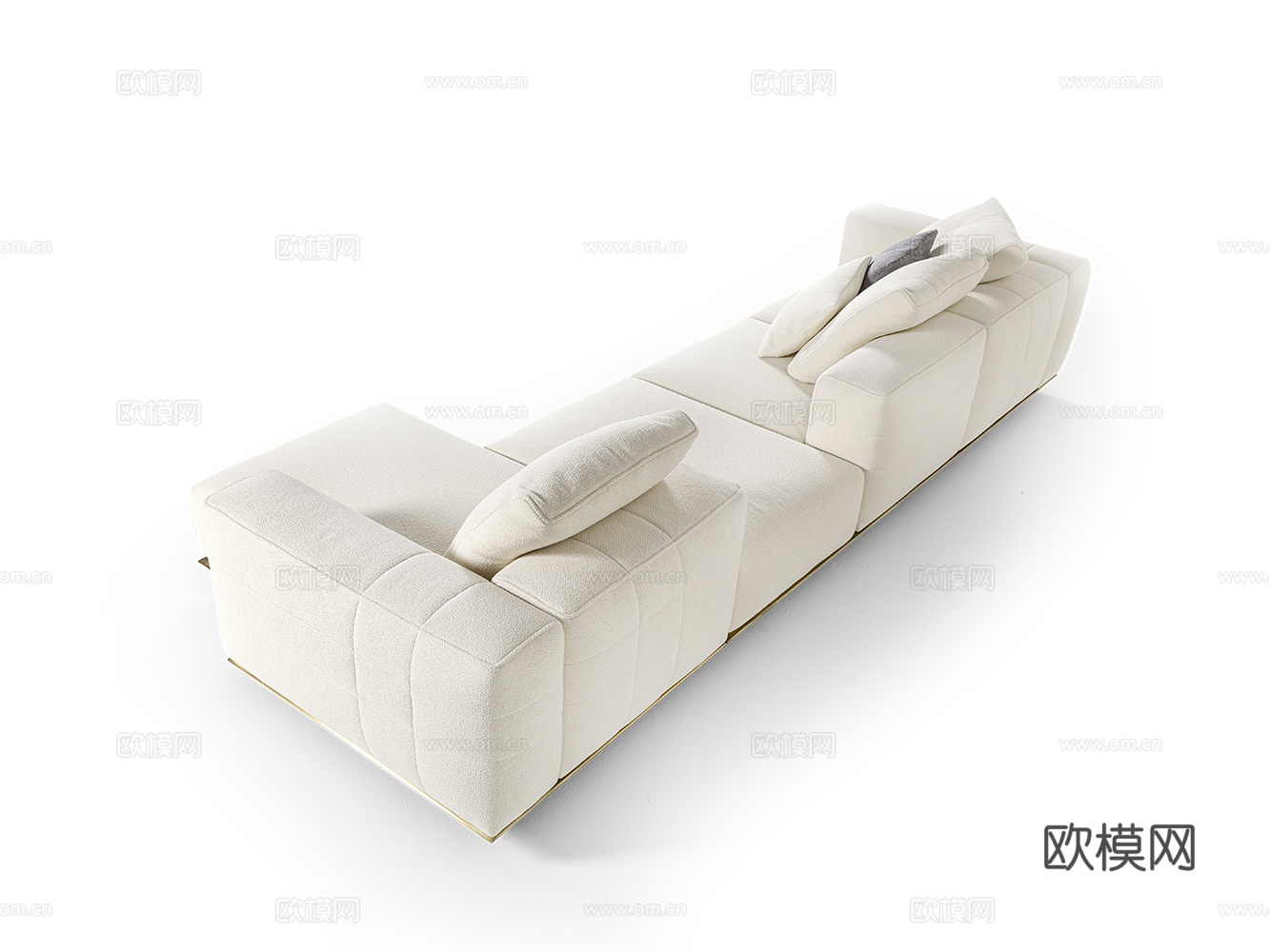 CORNELIO CAPPELLINI 意式转角沙发3d模型下载（渲染图2）