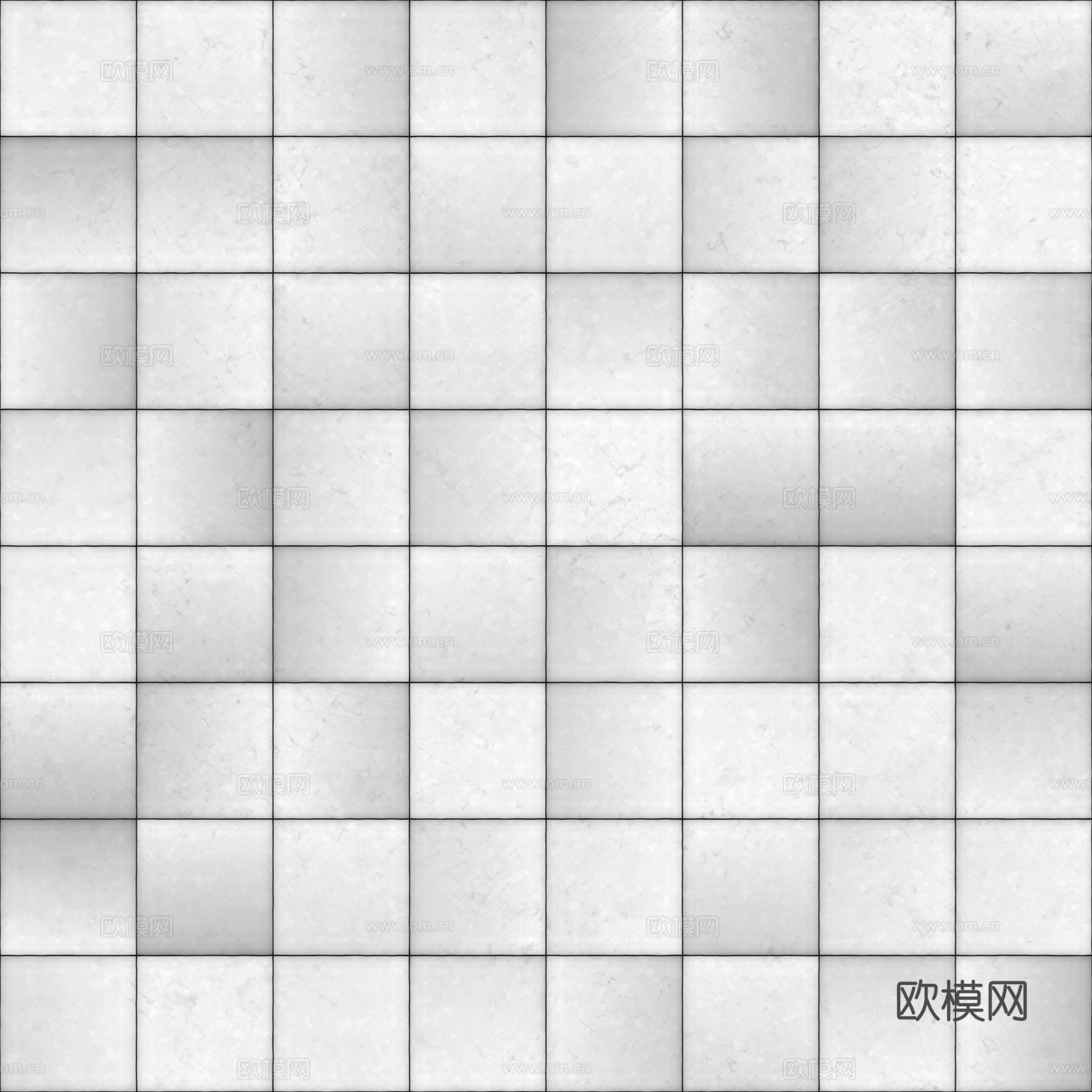 无缝水磨石瓷砖地砖 PBR材质贴图 2k