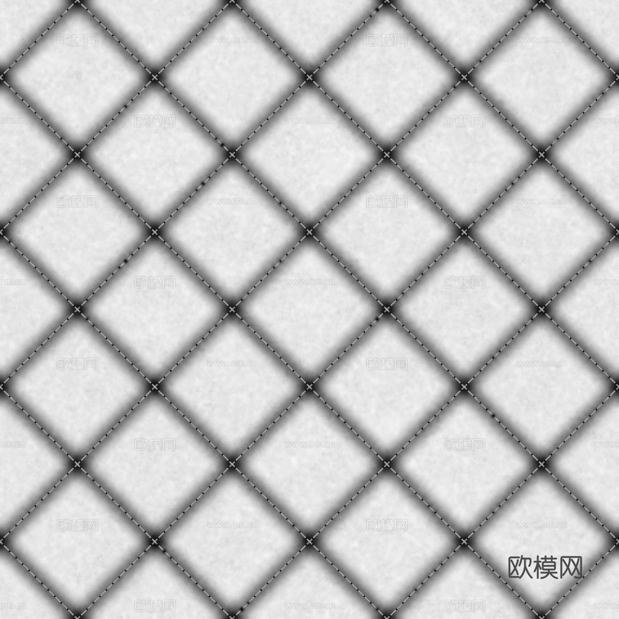 无缝米白色软包皮革PBR贴图 2k