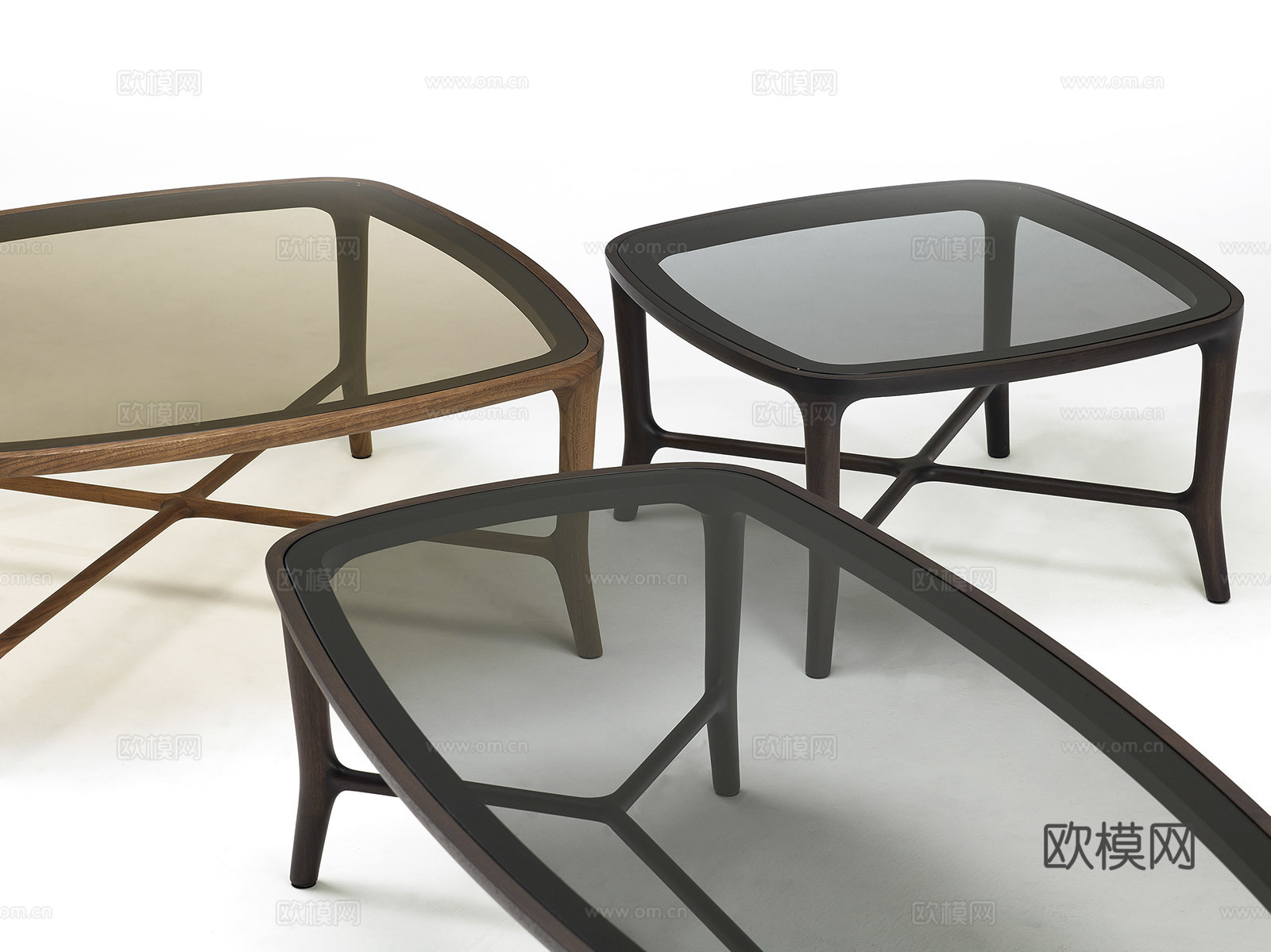 CECCOTTI COLLEZIONI 意式玻璃茶几3d模型下载（渲染图3）