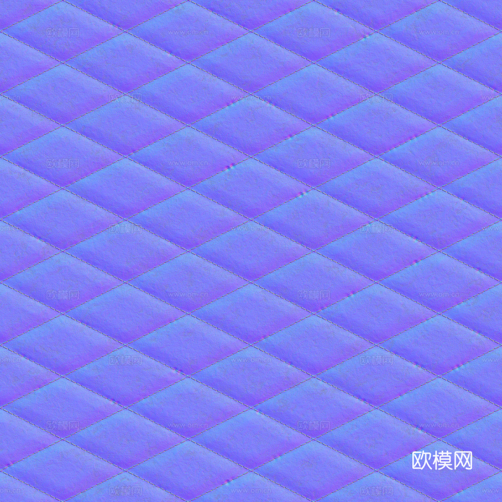无缝红色软包皮革PBR贴图 1k