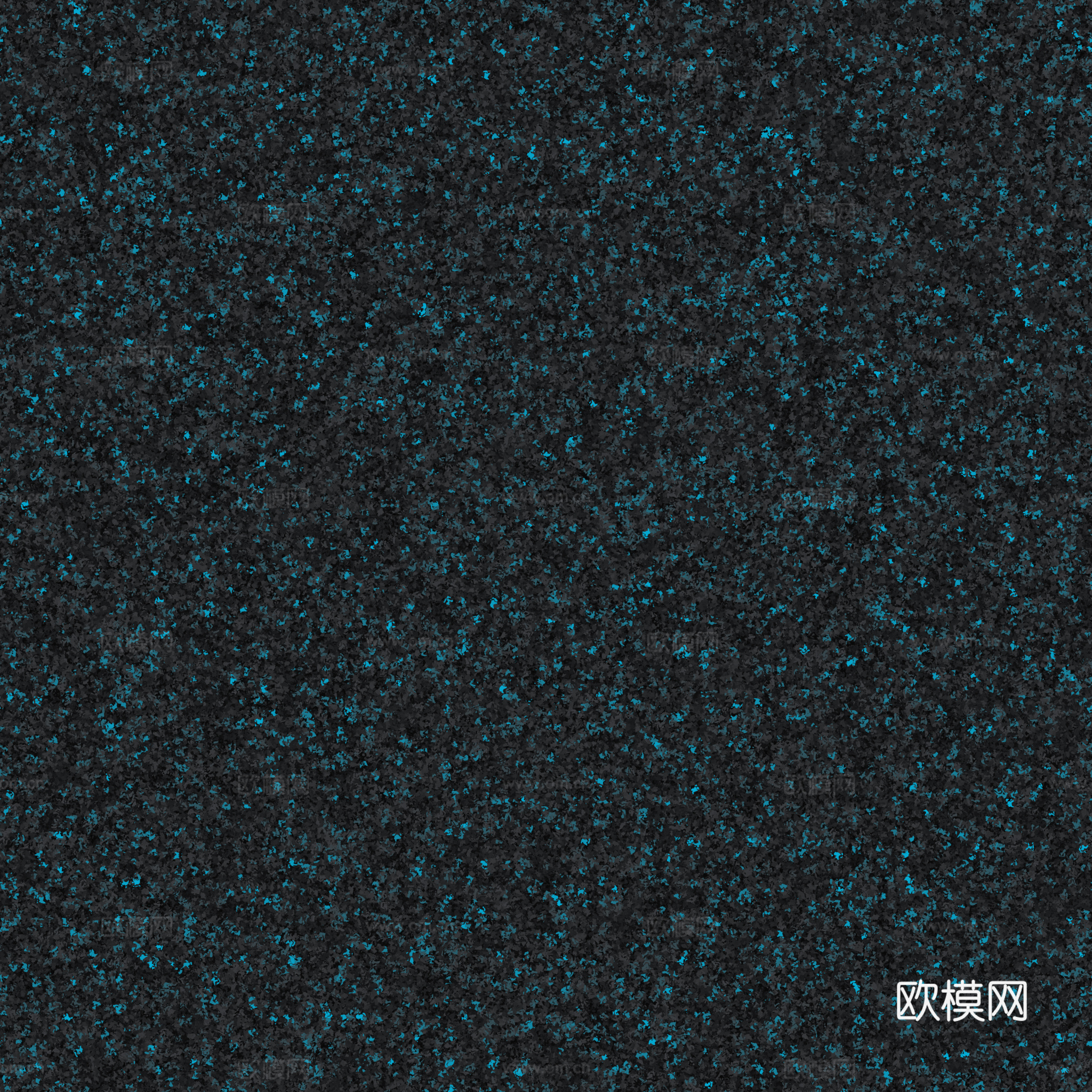 黑色橡胶地面 PBR材质贴图 2k