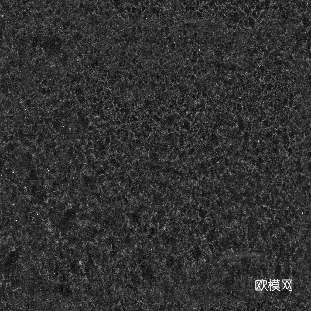 无缝黑色大理石 PBR材质贴图 1k