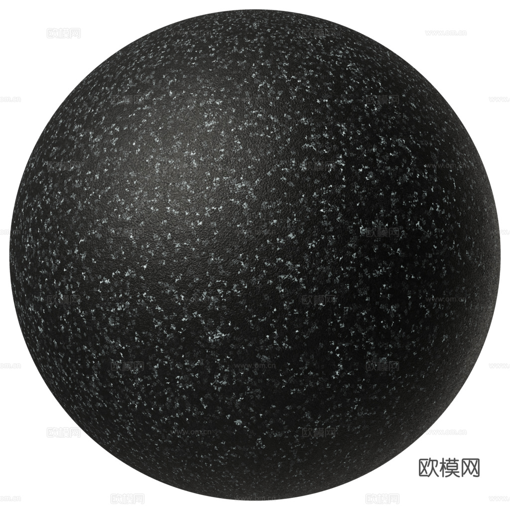 黑色橡胶 PBR材质贴图 1k
