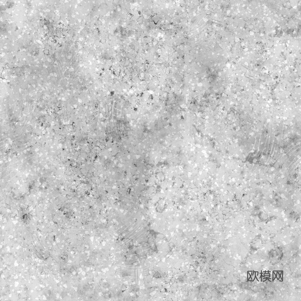 白色水磨石 PBR材质贴图 1k