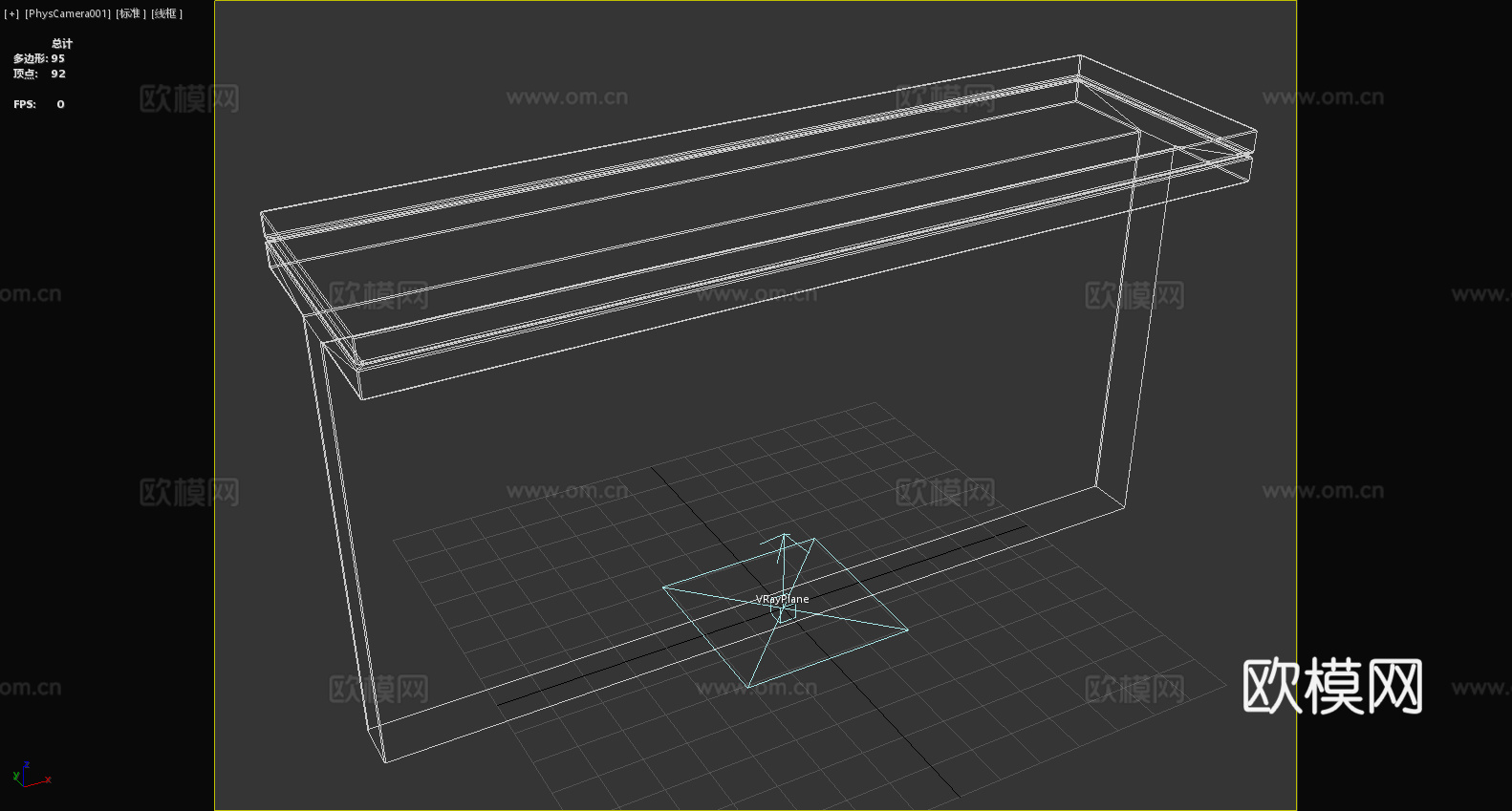 长桌 办公桌 会议桌 接待台3d模型下载（渲染图6）