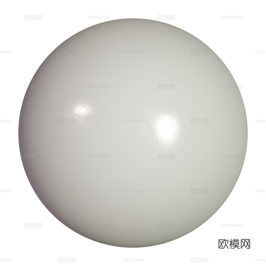 白色釉面陶瓷 PBR材质贴图 1k