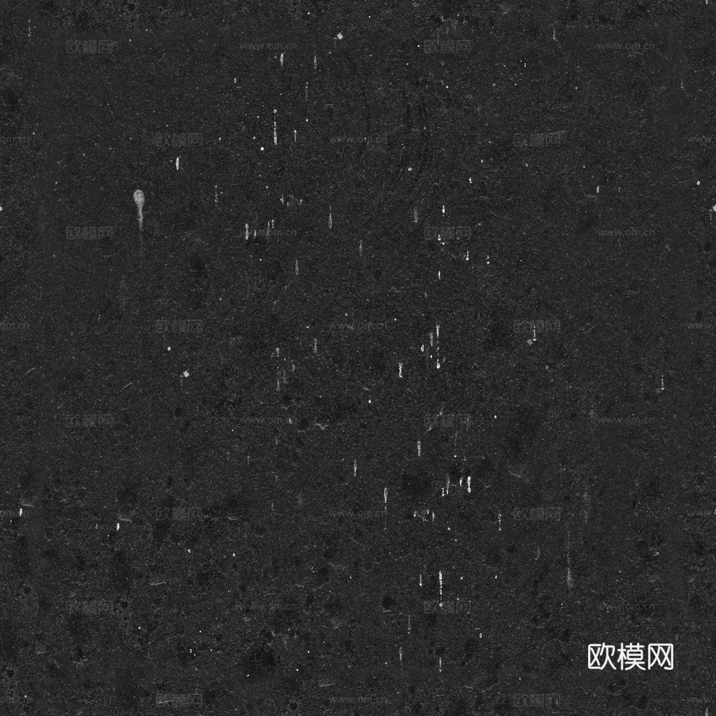 无缝黑色大理石 PBR材质贴图 1k